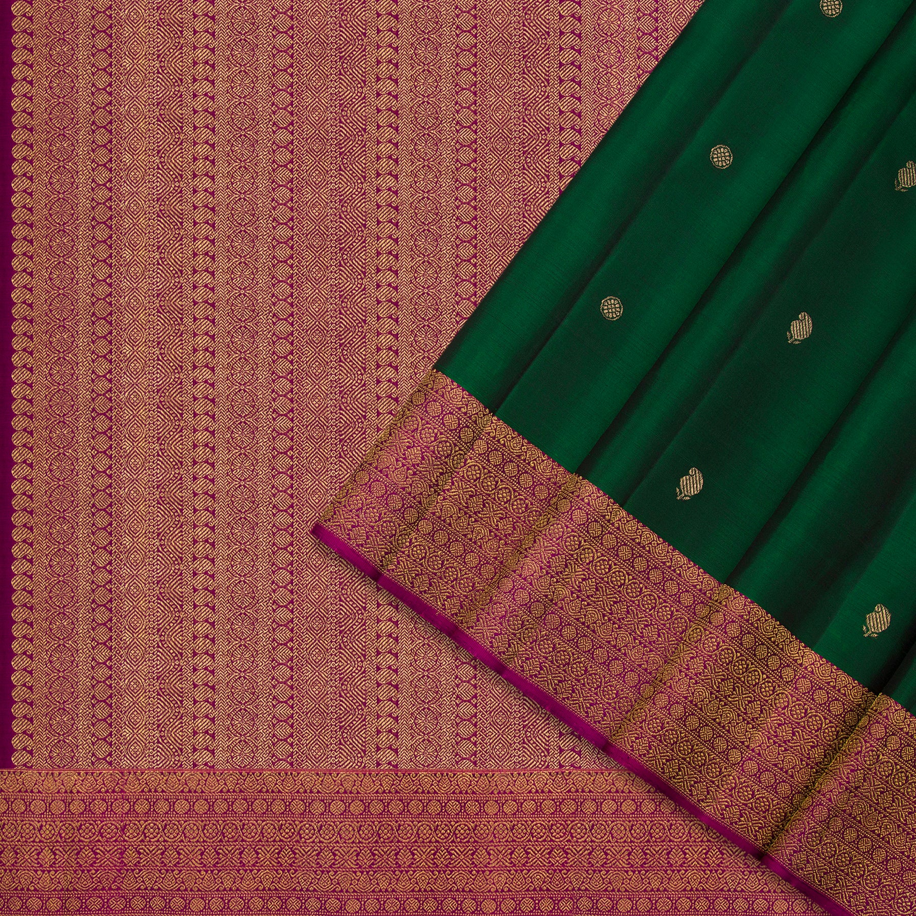 Kanakavalli Kanjivaram Silk Sari 24-595-HS001-01690 - Cover View