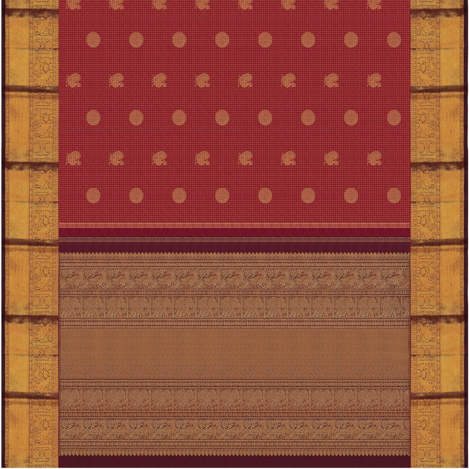 Kanakavalli Kanjivaram Silk Sari 24-595-HS001-01743 - Full View