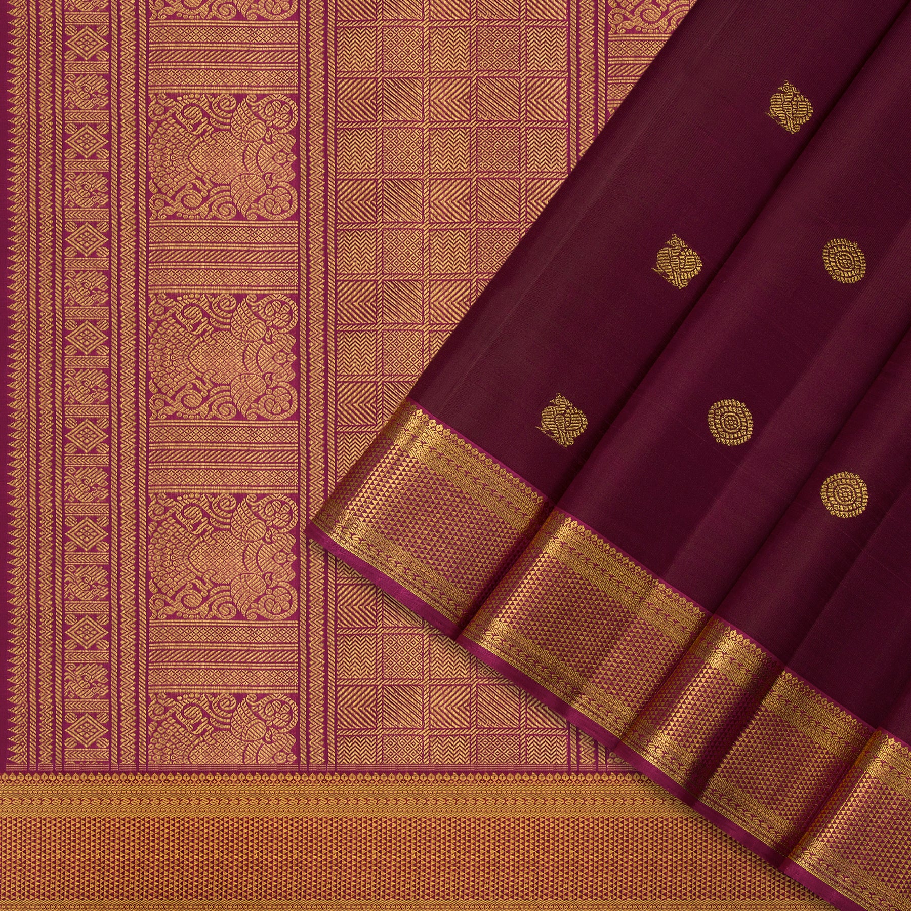 Kanakavalli Kanjivaram Silk Sari 24-595-HS001-03185 - Cover View