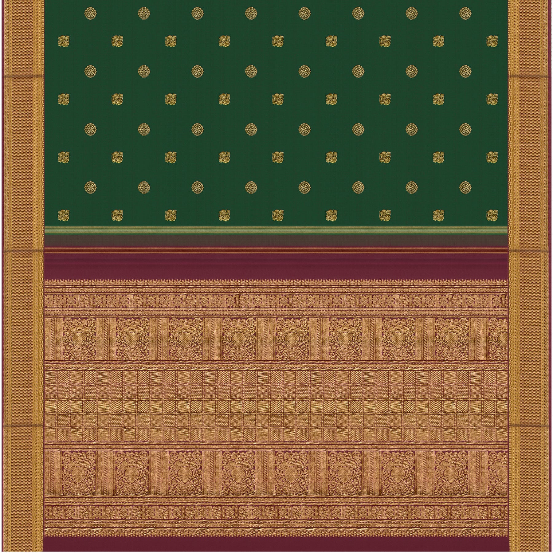 Kanakavalli Kanjivaram Silk Sari 24-595-HS001-03188 - Full View