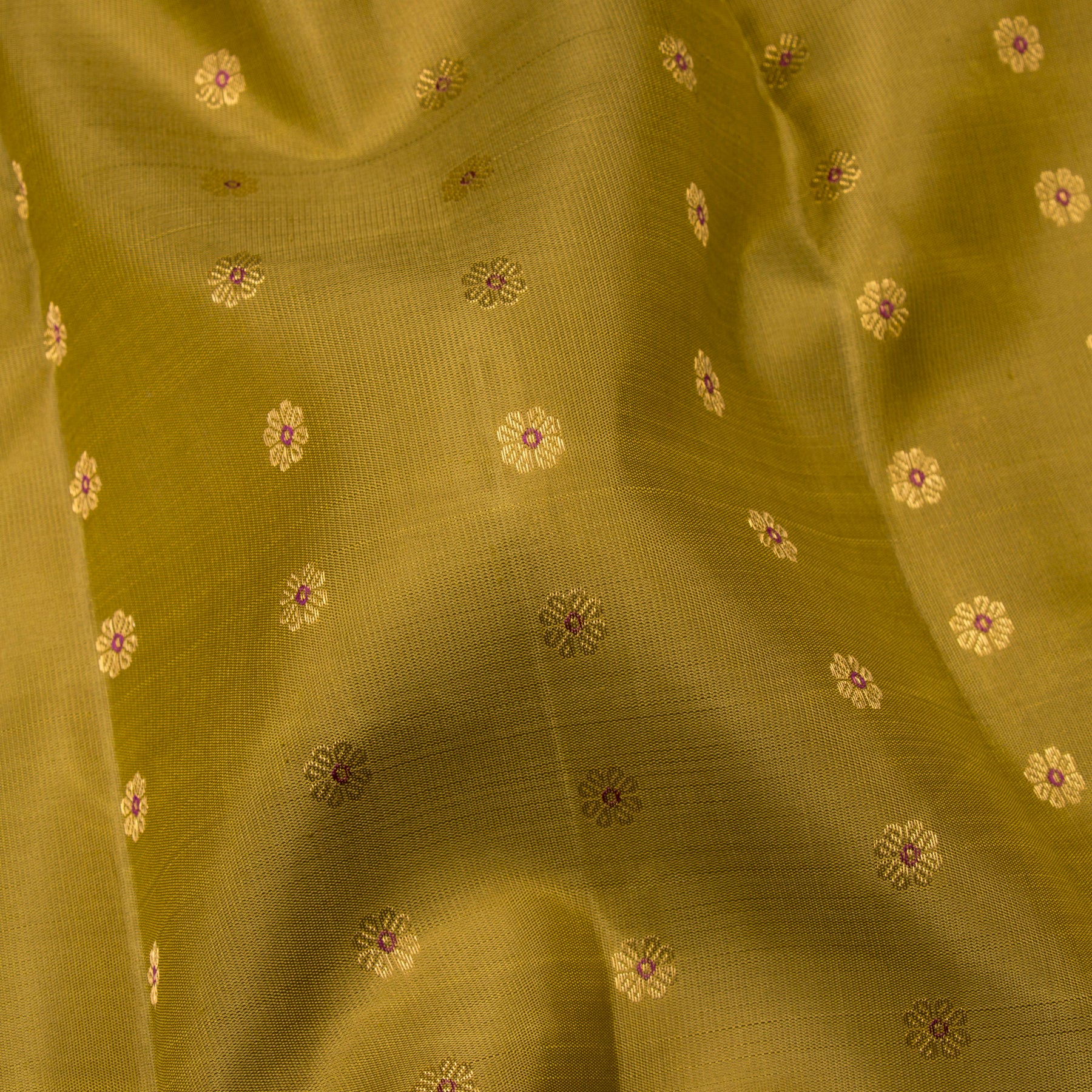 Kanakavalli Kanjivaram Silk Sari 24-595-HS001-03191 - Fabric View