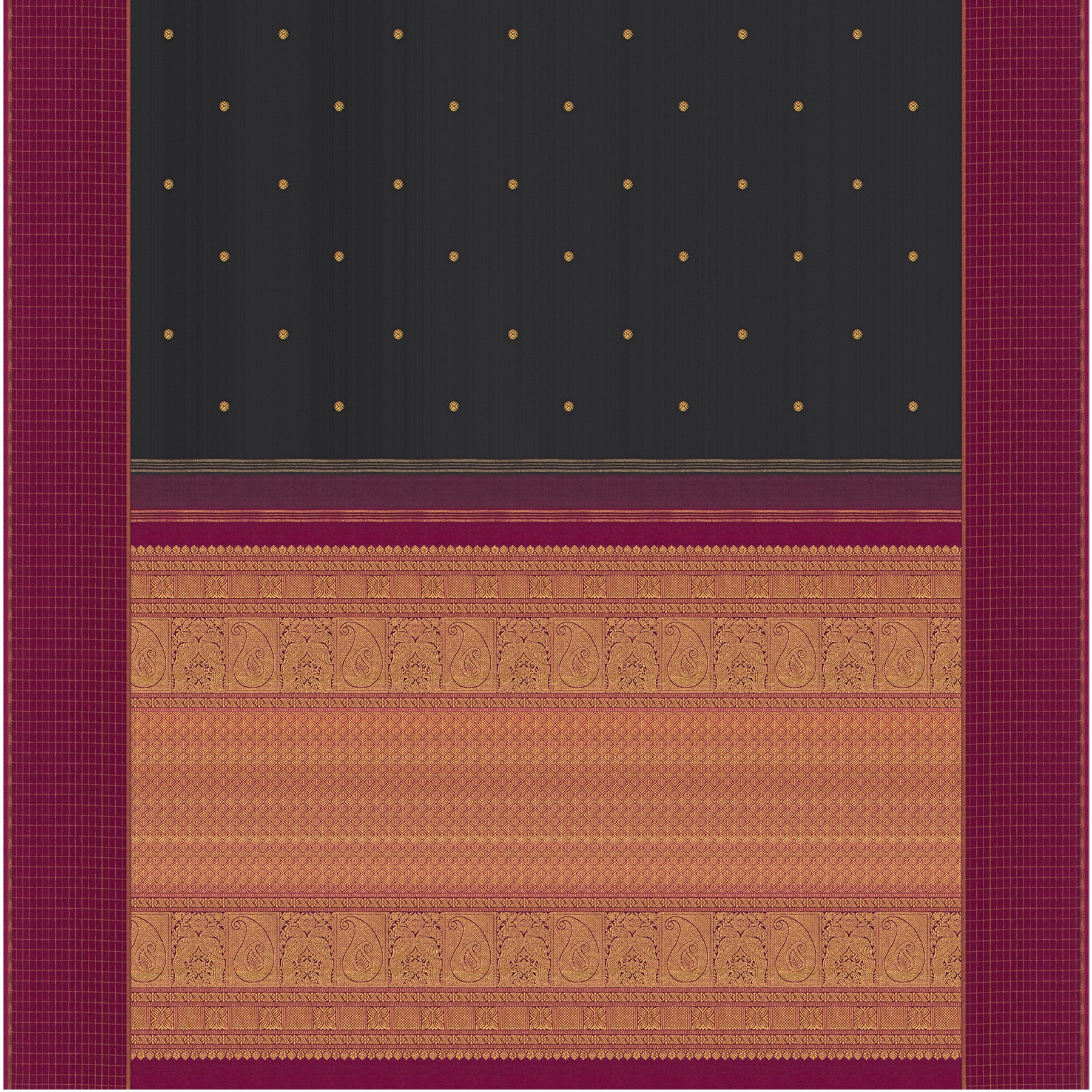 Kanakavalli Kanjivaram Silk Sari 24-595-HS001-03550 - Full View