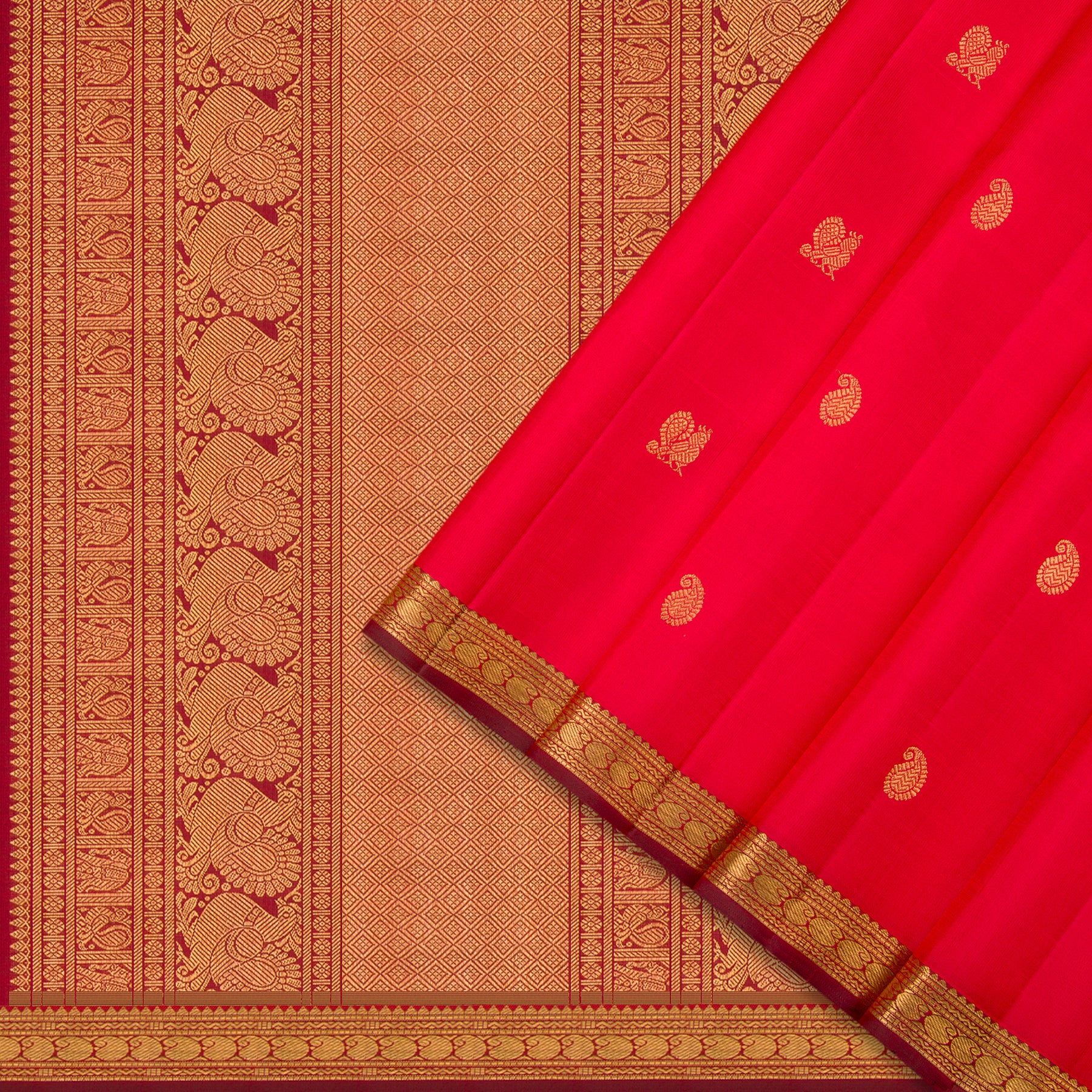 Kanakavalli Kanjivaram Silk Sari 24-595-HS001-03557 - Cover View