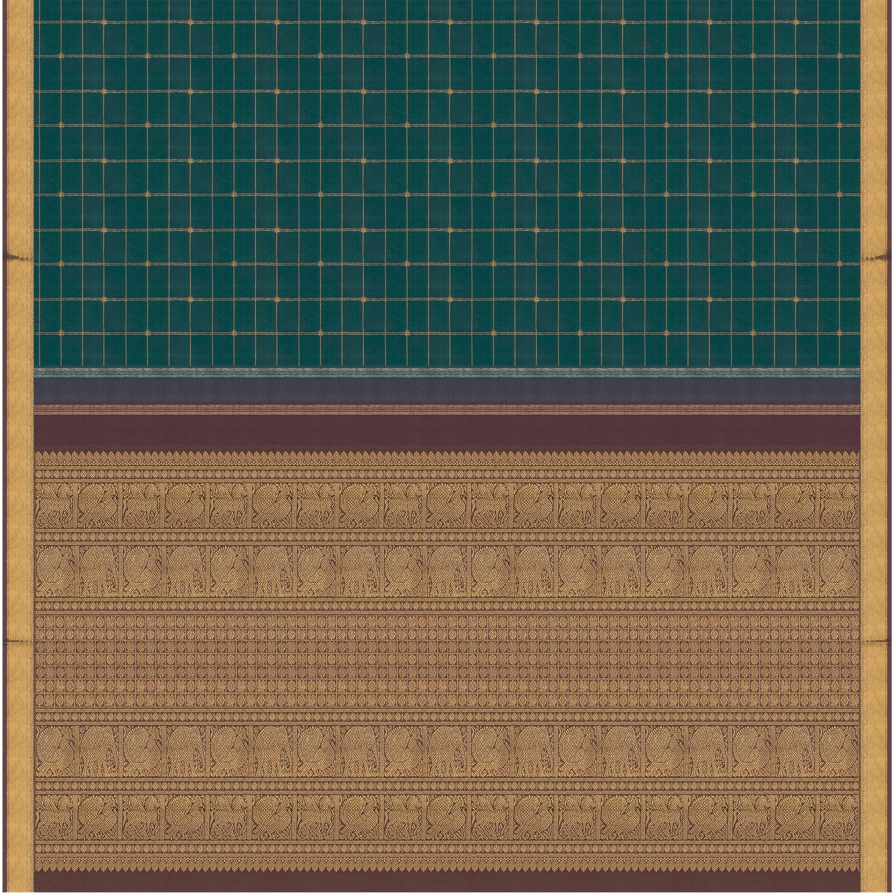 Kanakavalli Kanjivaram Silk Sari 24-595-HS001-03574 - Full View