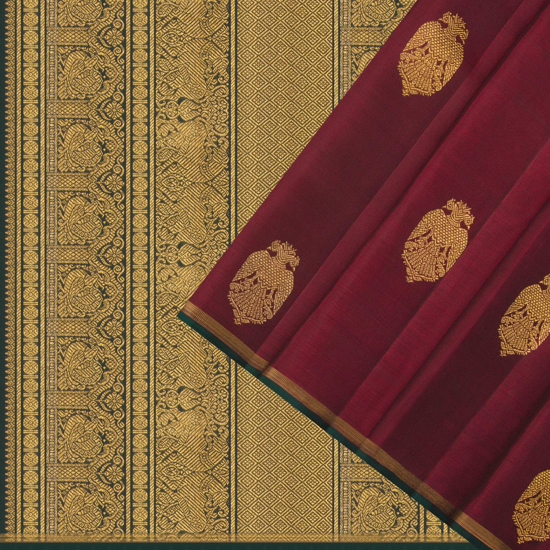 Kanakavalli Kanjivaram Silk Sari 24-595-HS001-03612 - Cover View