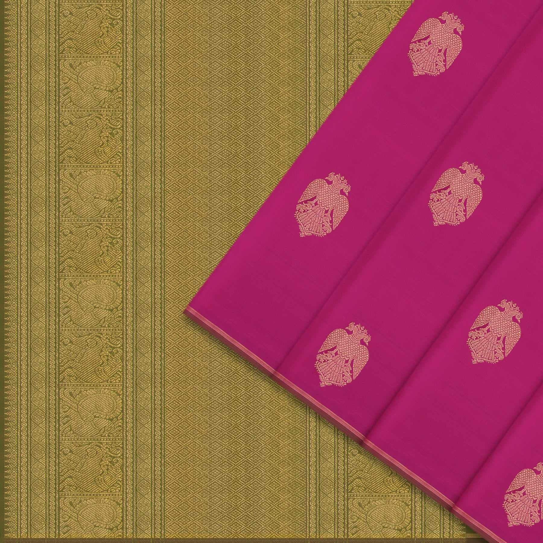 Kanakavalli Kanjivaram Silk Sari 24-595-HS001-03820 - Cover View