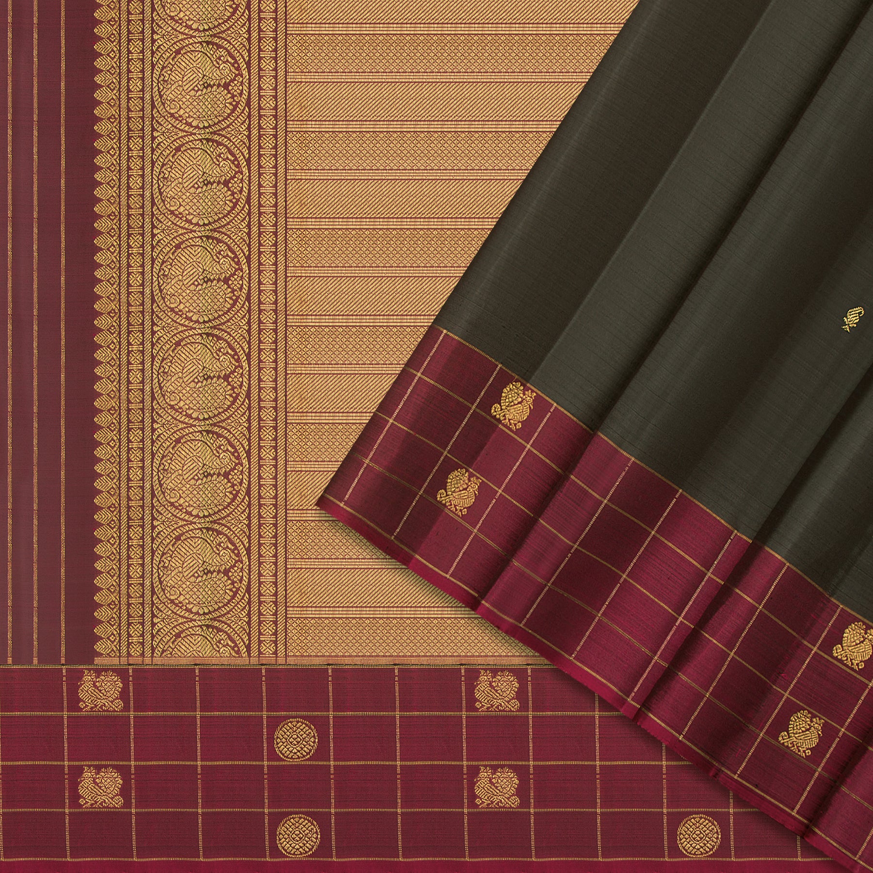 Kanakavalli Kanjivaram Silk Sari 24-595-HS001-03848 - Cover View