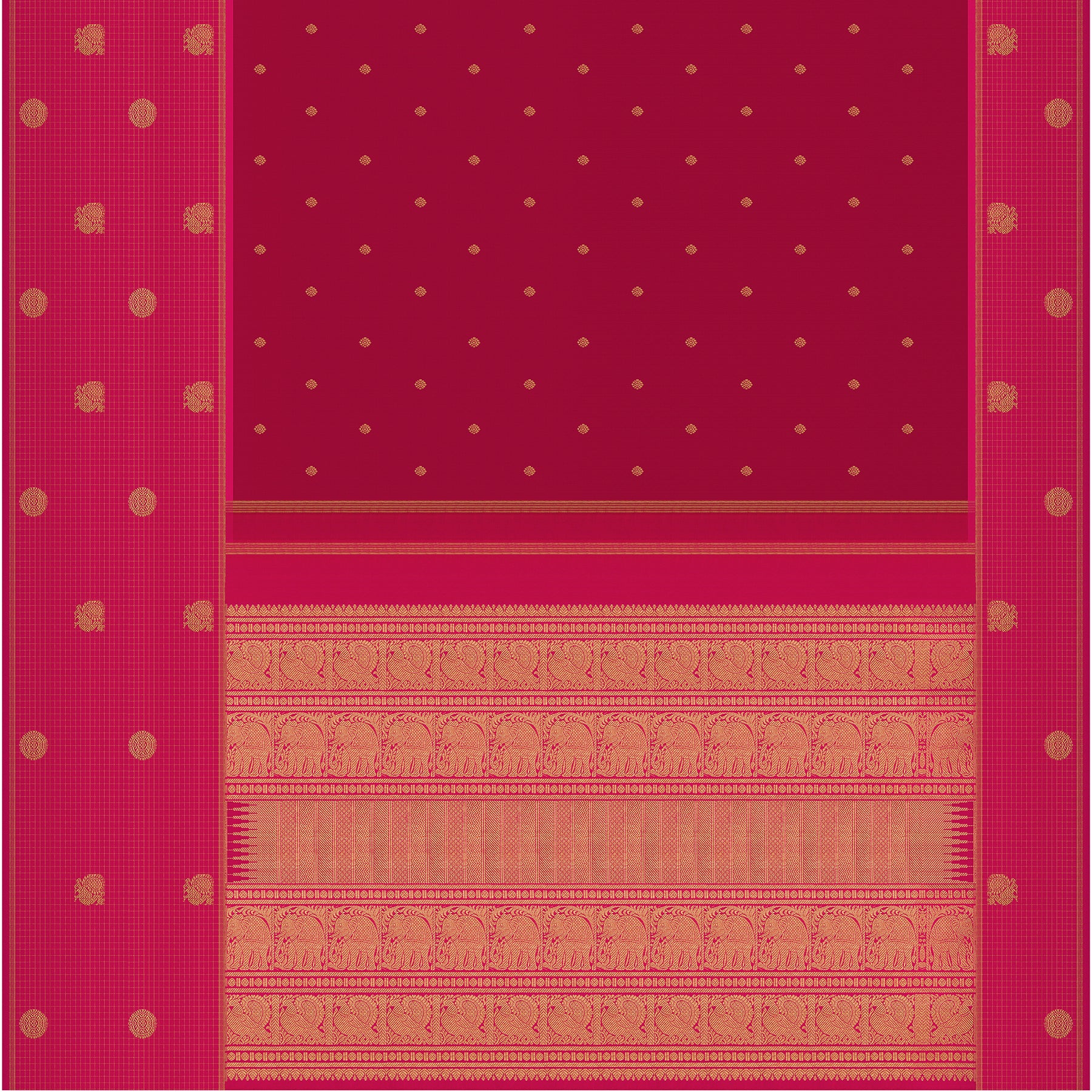 Kanakavalli Kanjivaram Silk Sari 24-595-HS001-03875 - Full View