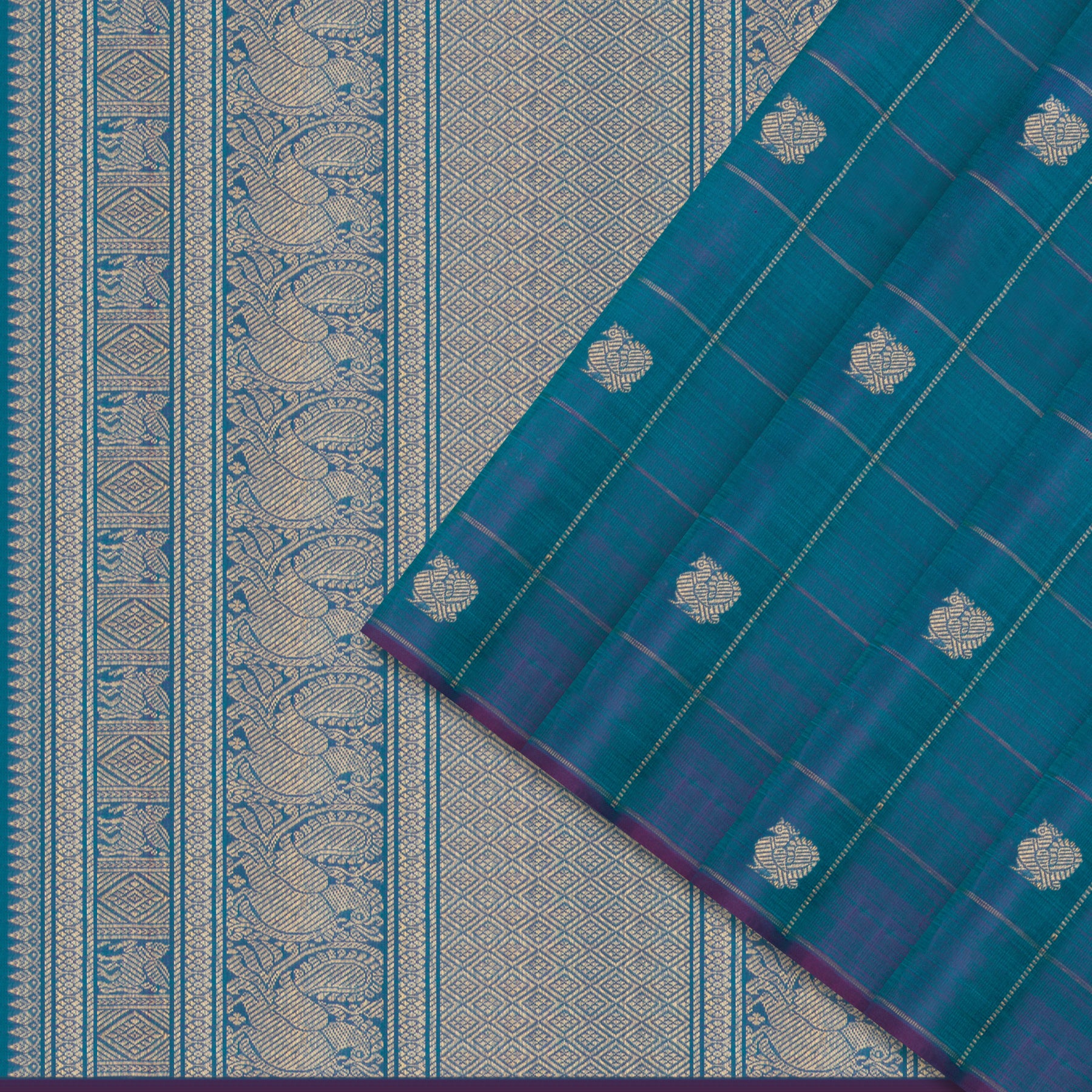 Kanakavalli Kanjivaram Silk Sari 24-595-HS001-03884 - Cover View