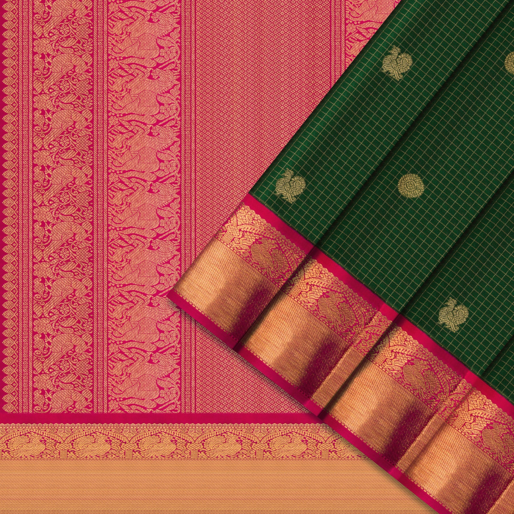 Kanakavalli Kanjivaram Silk Sari 24-595-HS001-03945 - Cover View