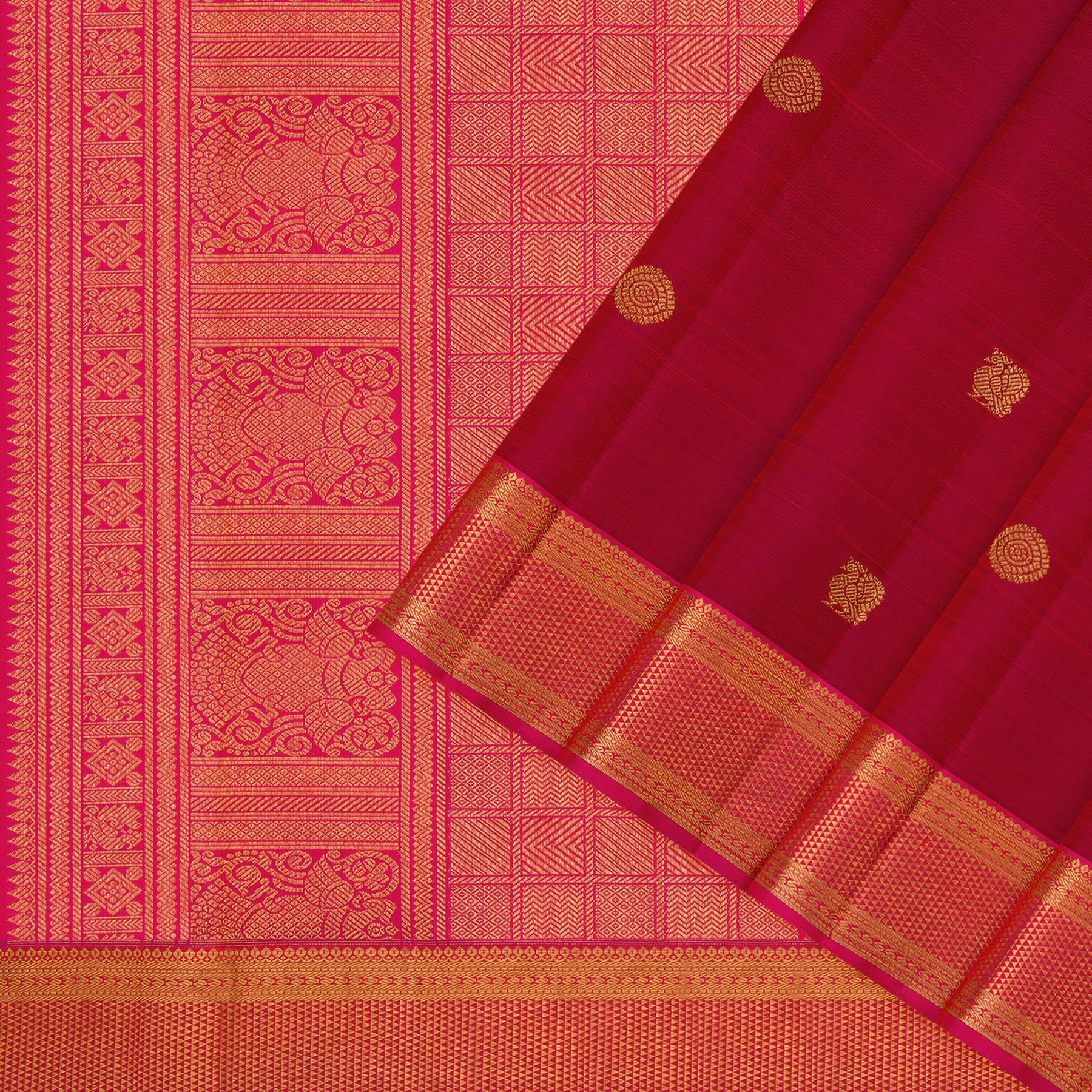 Kanakavalli Kanjivaram Silk Sari 24-595-HS001-04038 - Cover View