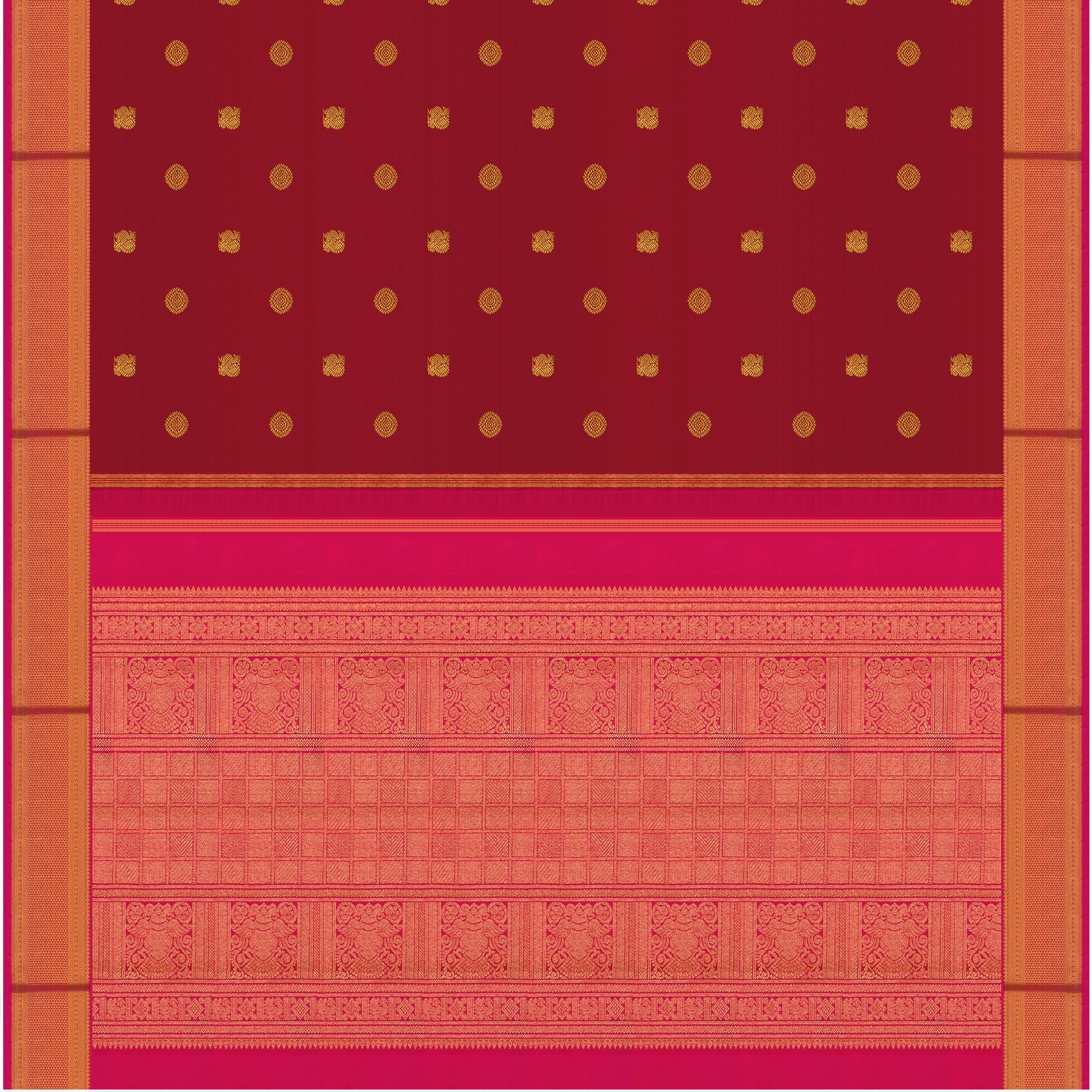 Kanakavalli Kanjivaram Silk Sari 24-595-HS001-04038 - Full View