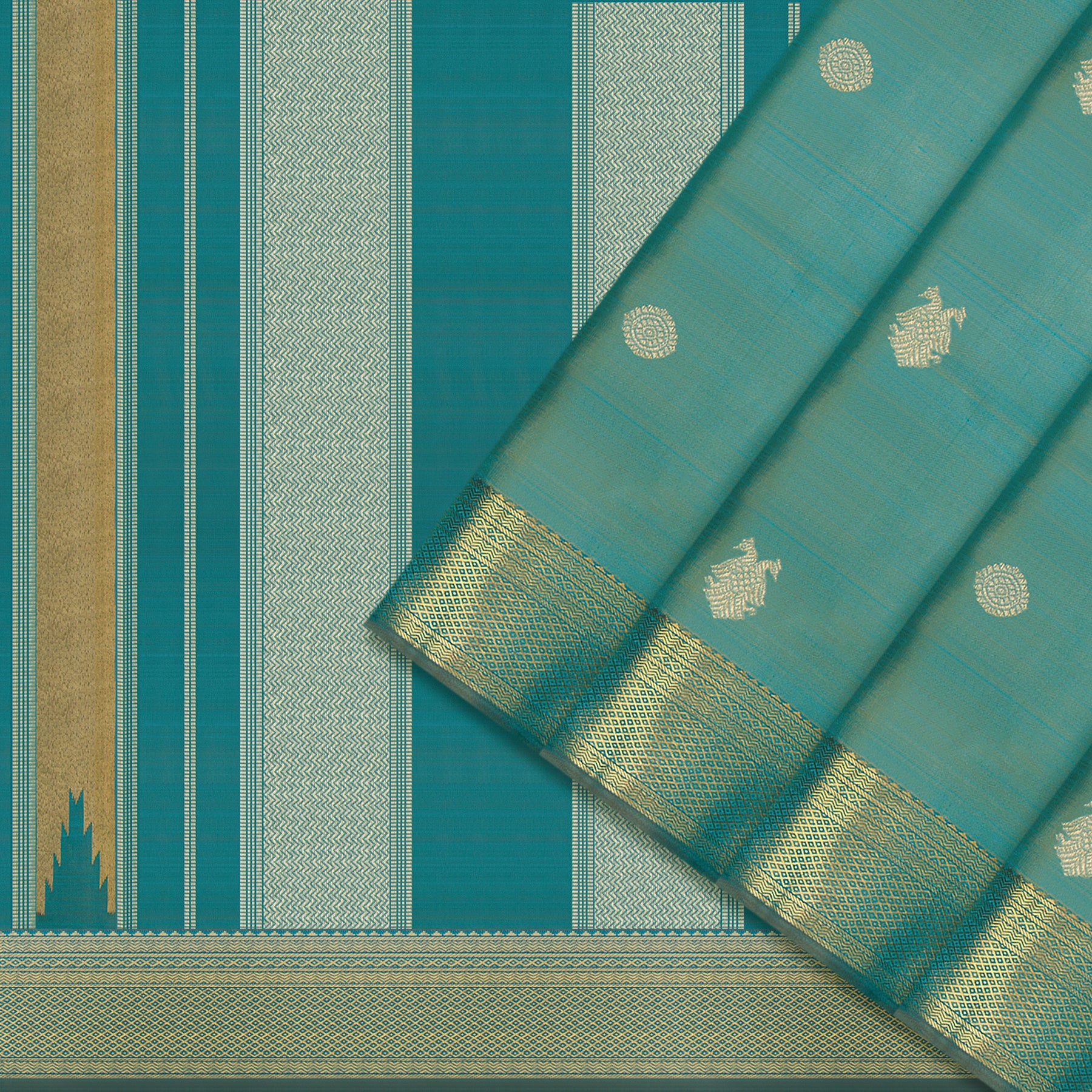 Kanakavalli Kanjivaram Silk Sari 24-595-HS001-04044 - Cover View