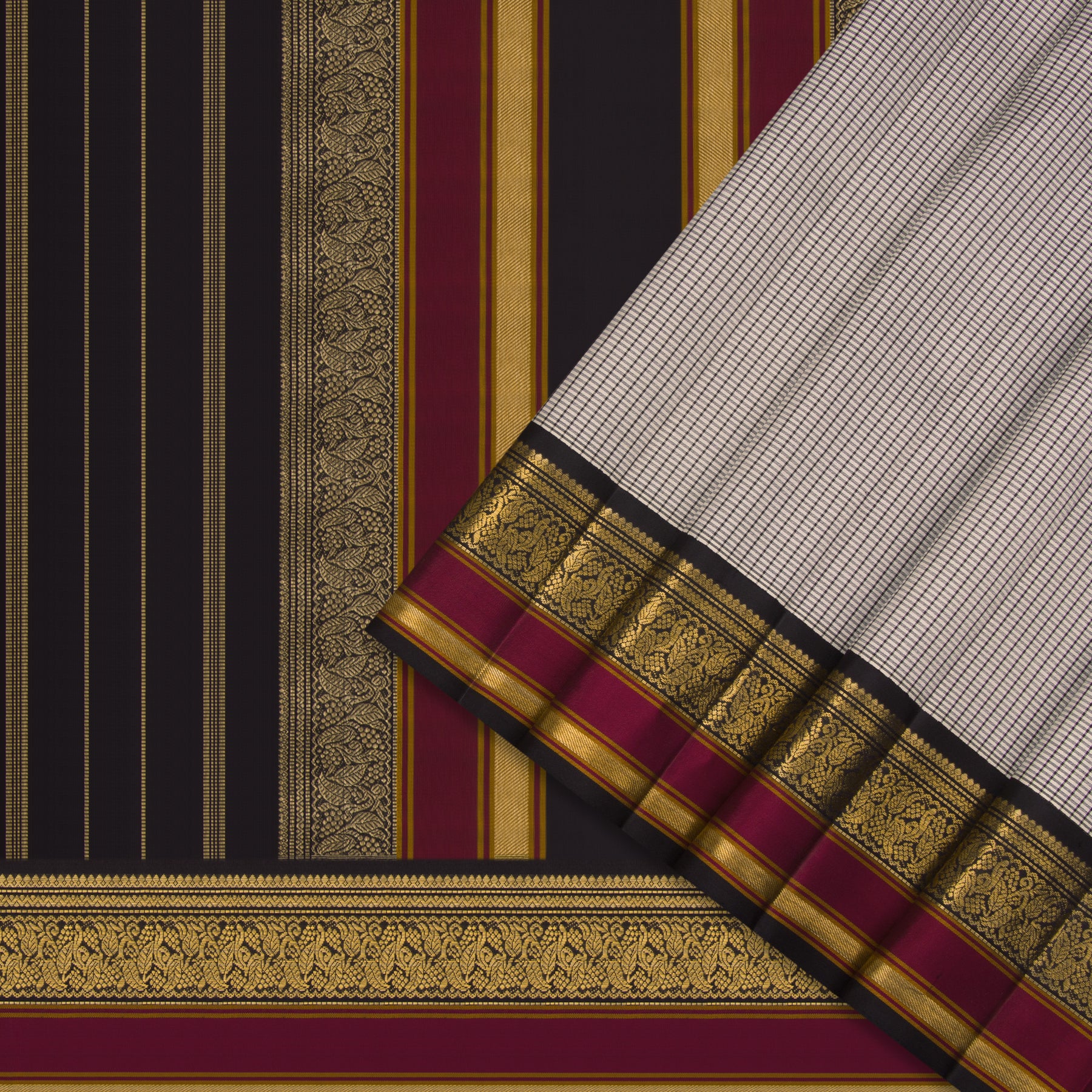 Kanakavalli Kanjivaram Silk Sari 24-595-HS001-04055 - Cover View