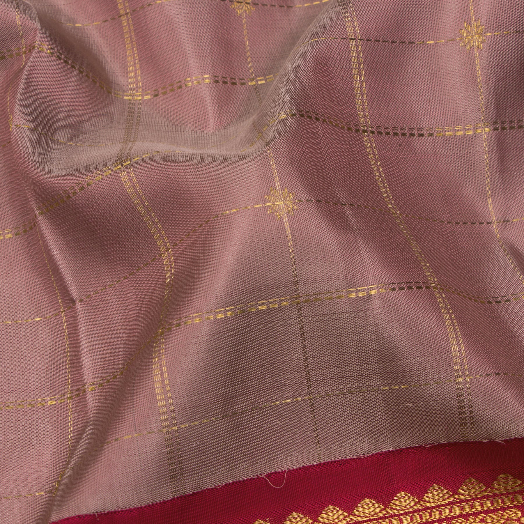Kanakavalli Kanjivaram Silk Sari 24-595-HS001-04068 - Fabric View