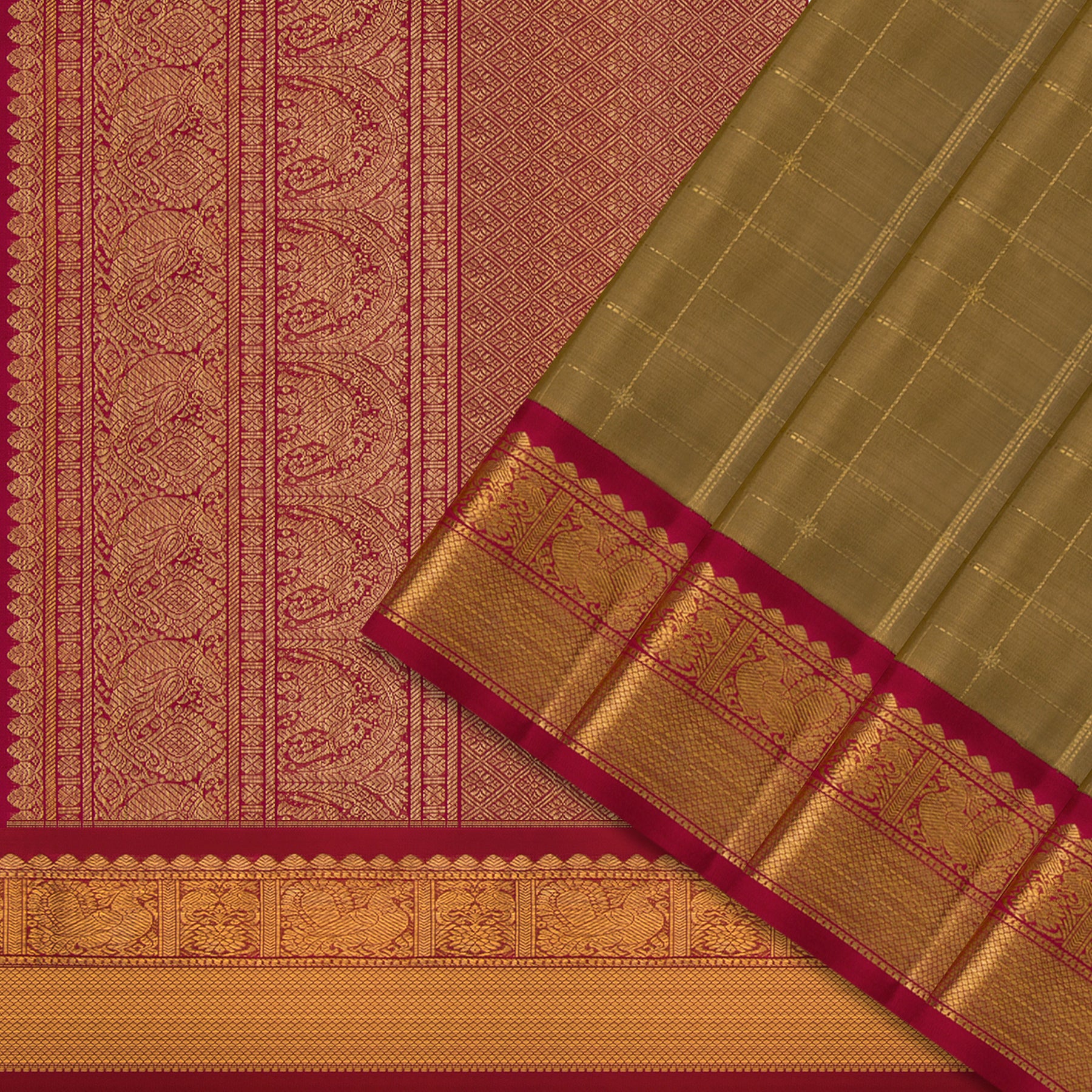 Kanakavalli Kanjivaram Silk Sari 24-595-HS001-04069 - Cover View