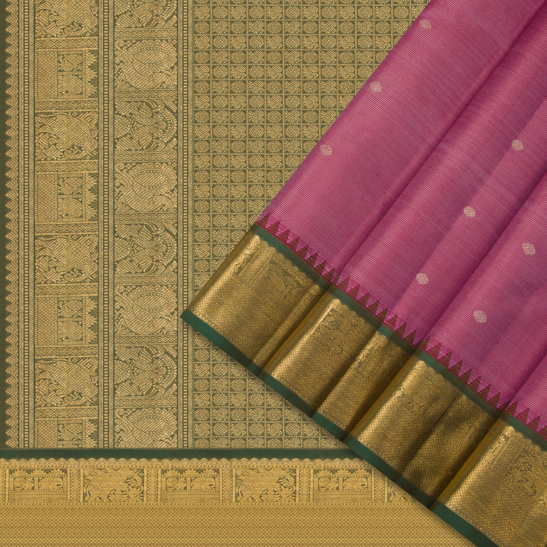 Kanakavalli Kanjivaram Silk Sari 24-595-HS001-04080 - Cover View