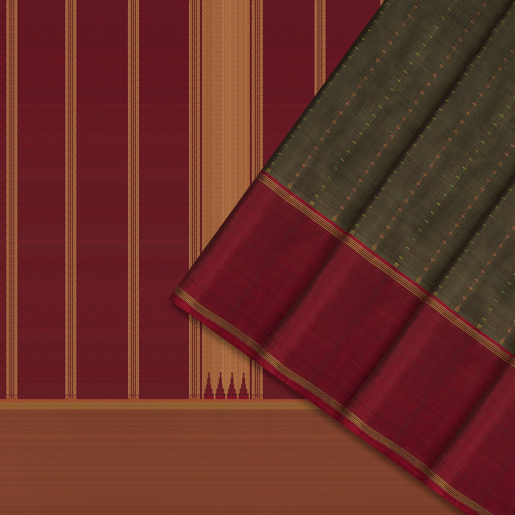 Kanakavalli Kanjivaram Silk Sari 24-595-HS001-04129 - Cover View