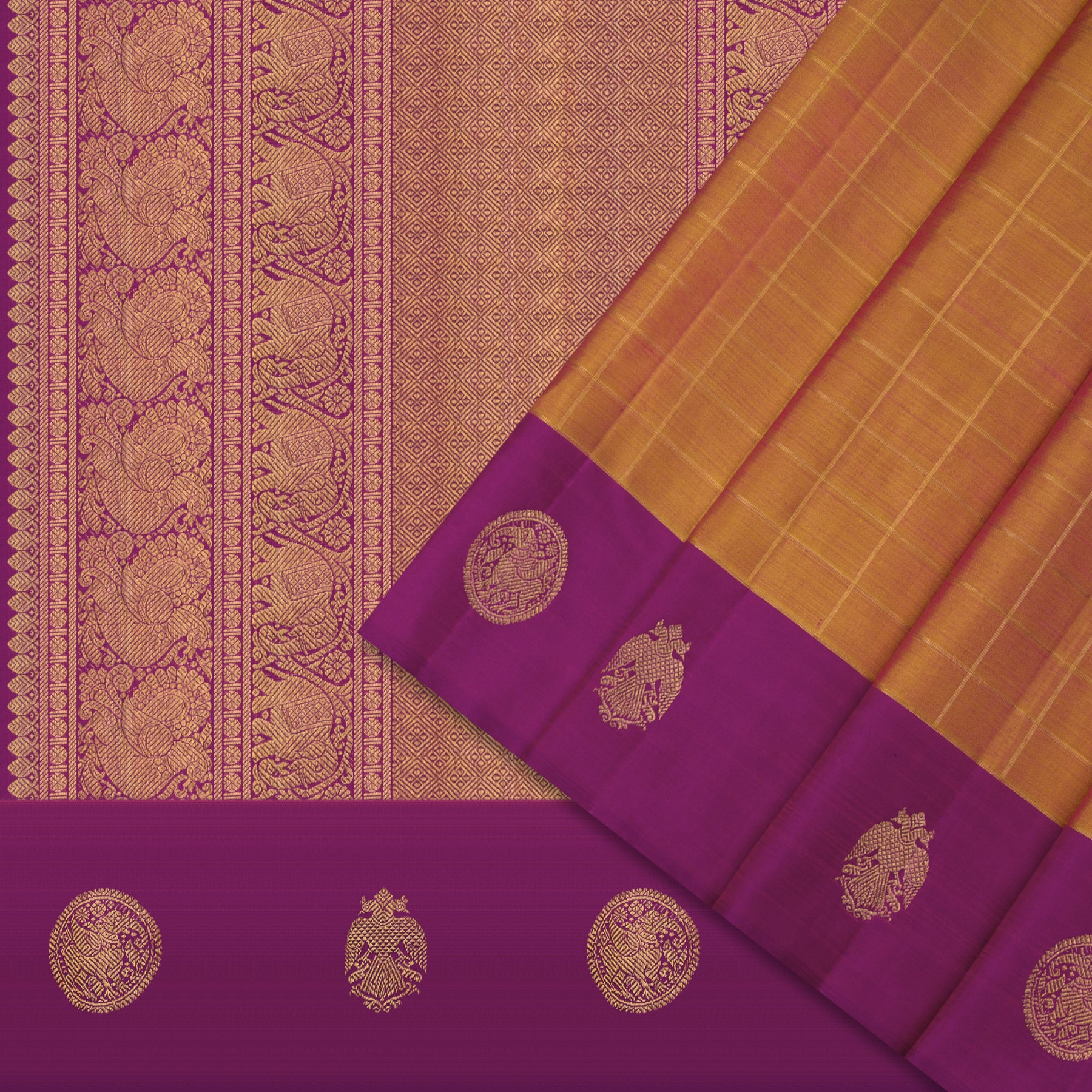 Kanakavalli Kanjivaram Silk Sari 24-595-HS001-05033 - Cover View