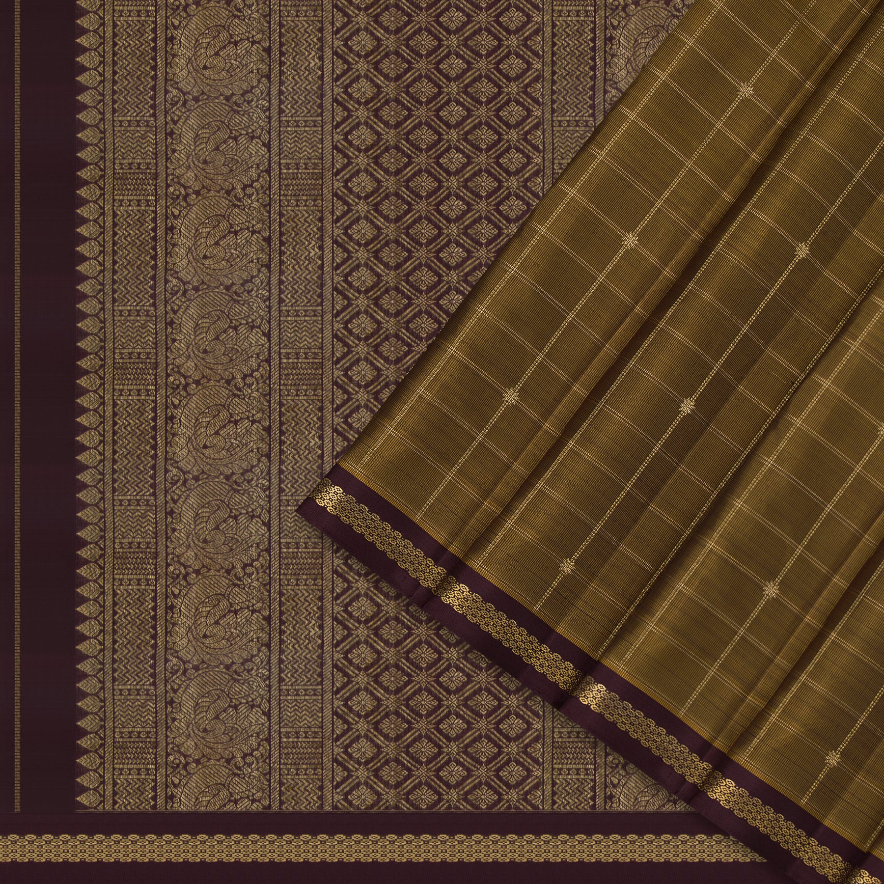 Kanakavalli Kanjivaram Silk Sari 24-595-HS001-05056 - Cover View