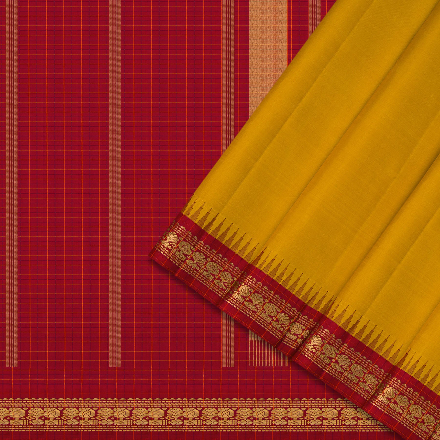 Kanakavalli Kanjivaram Silk Sari 24-595-HS001-05080 - Cover View