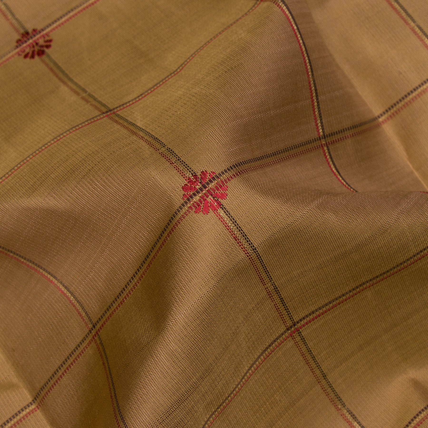 Kanakavalli Kanjivaram Silk Sari 24-595-HS001-05090 - Fabric View