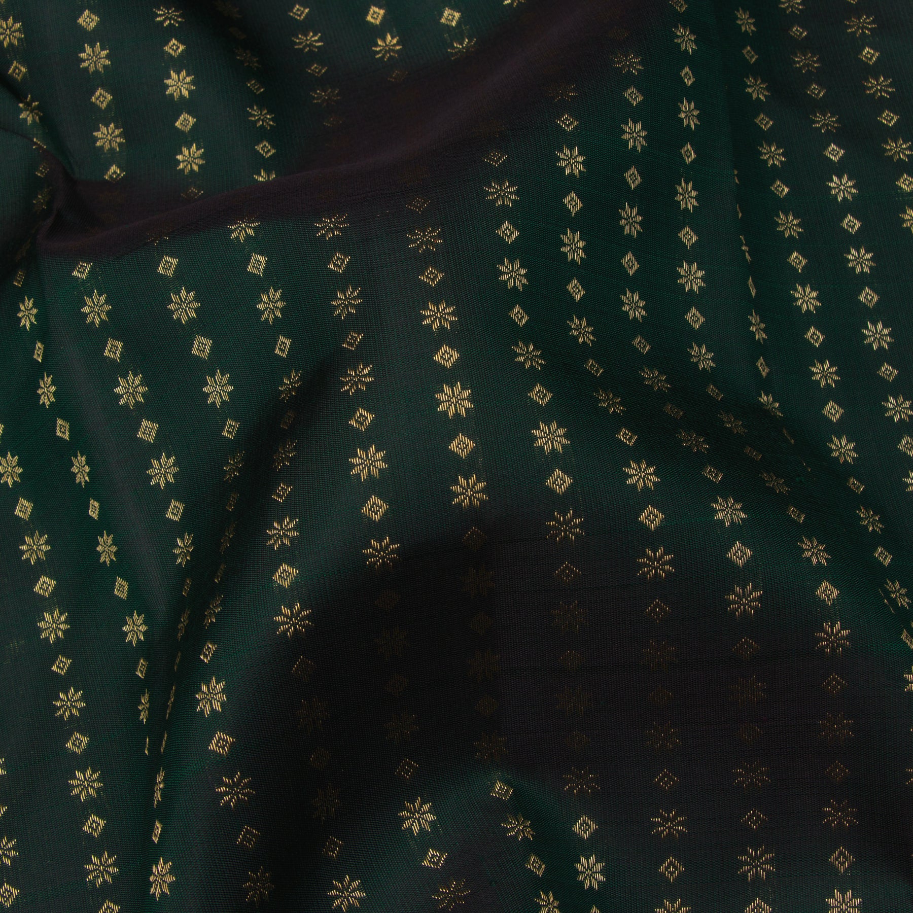 Kanakavalli Kanjivaram Silk Sari 24-595-HS001-05122 - Fabric View