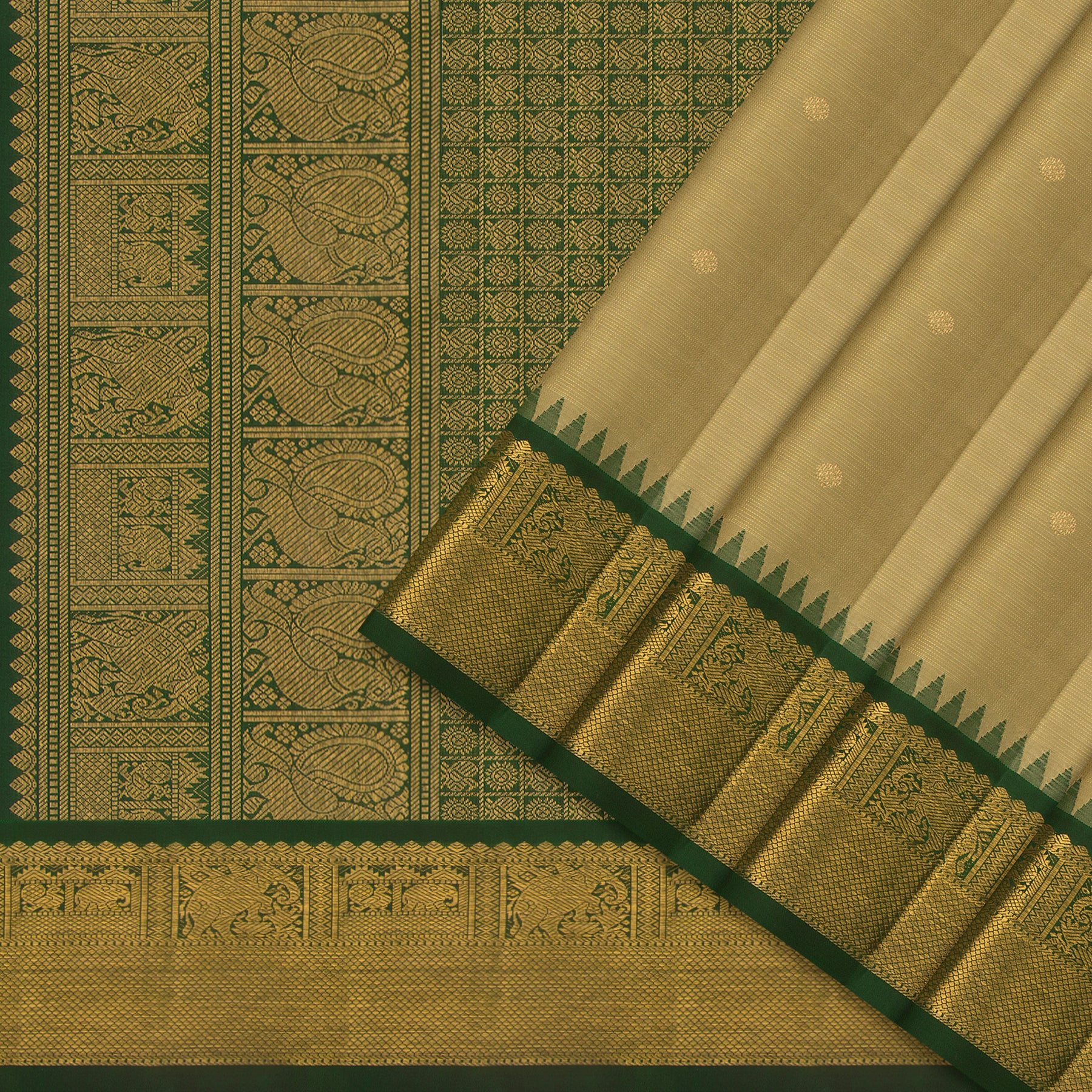 Kanakavalli Kanjivaram Silk Sari 24-595-HS001-05128 - Cover View