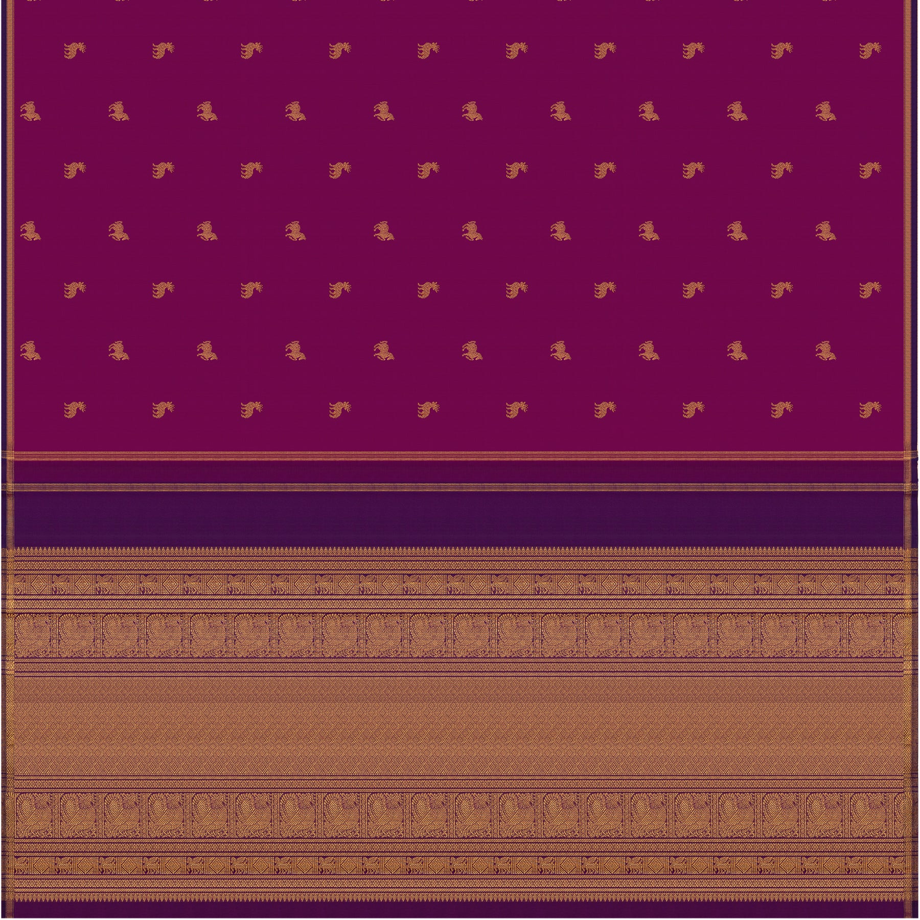 Kanakavalli Kanjivaram Silk Sari 24-595-HS001-07061 - Full View