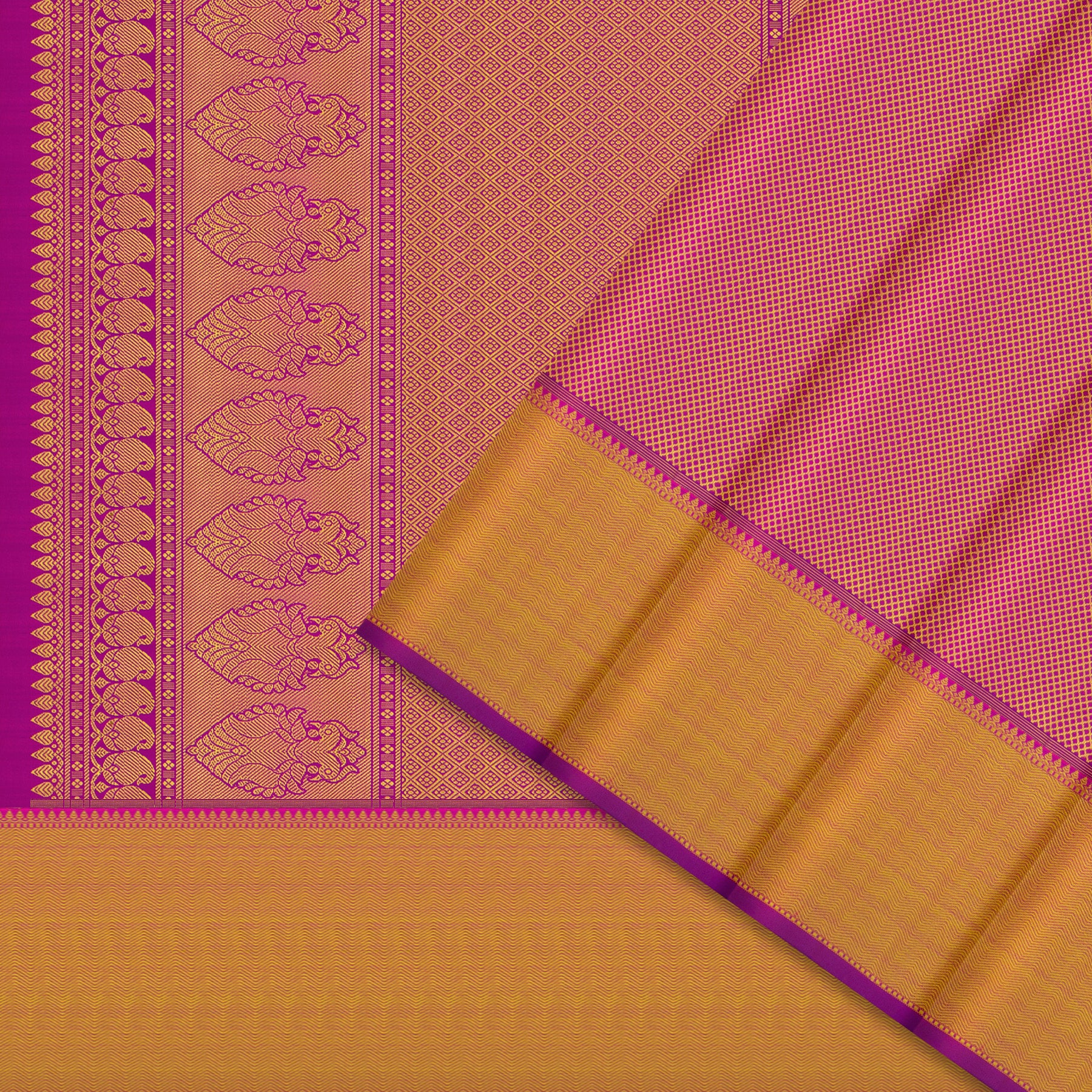 Kanakavalli Kanjivaram Silk Sari 24-595-HS001-07130 - Cover View