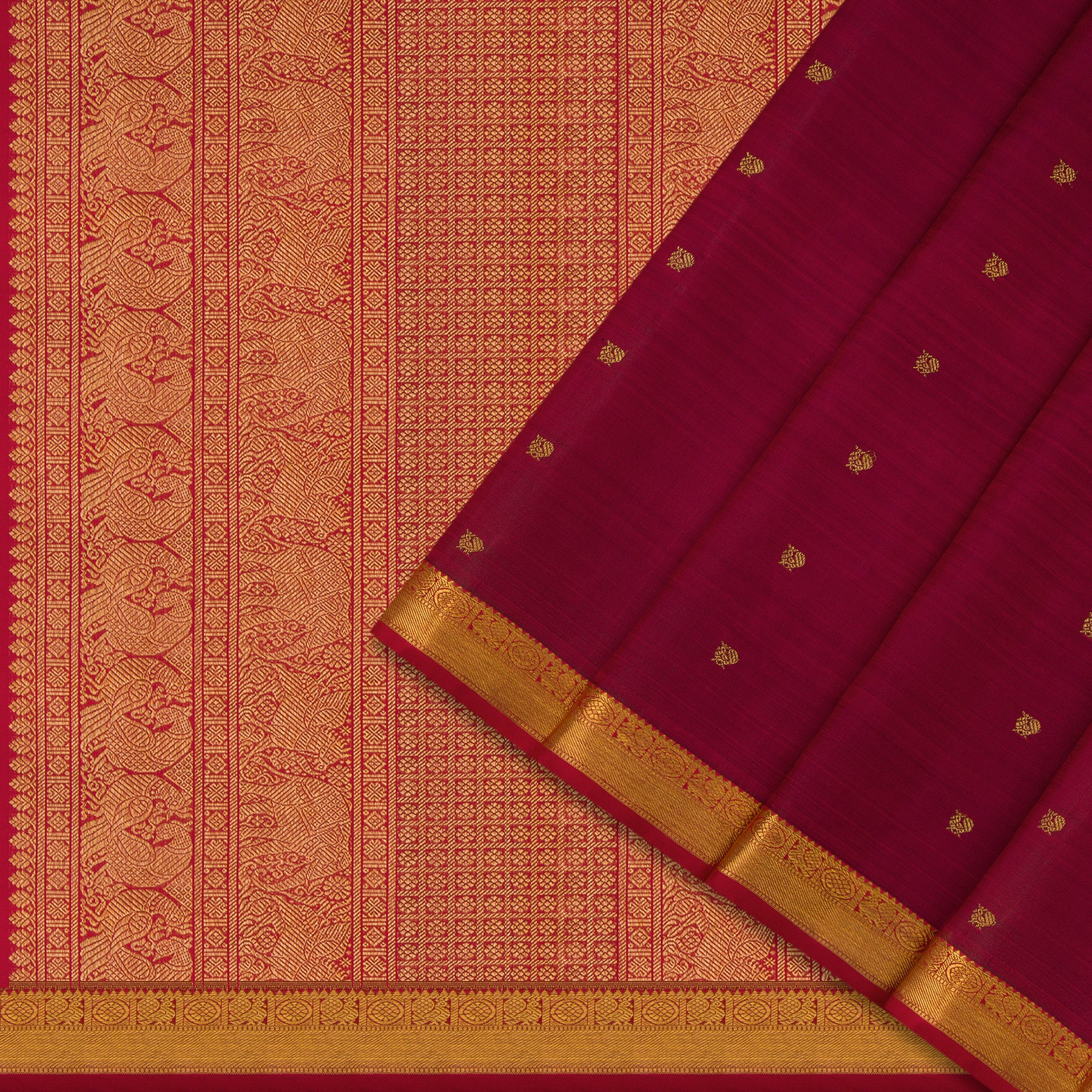 Kanakavalli Kanjivaram Silk Sari 24-595-HS001-07135 - Cover View