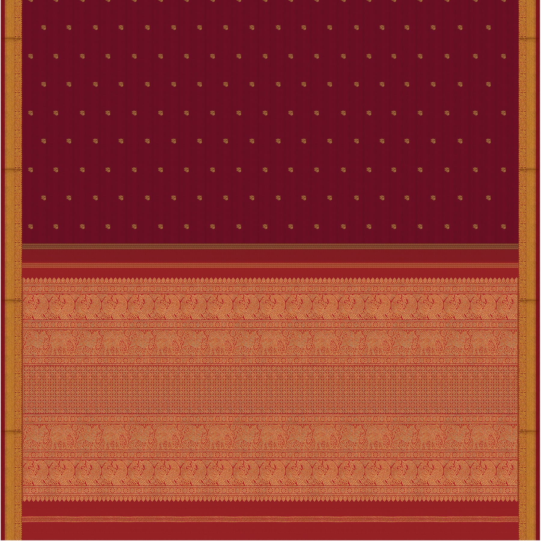 Kanakavalli Kanjivaram Silk Sari 24-595-HS001-07135 - Full View