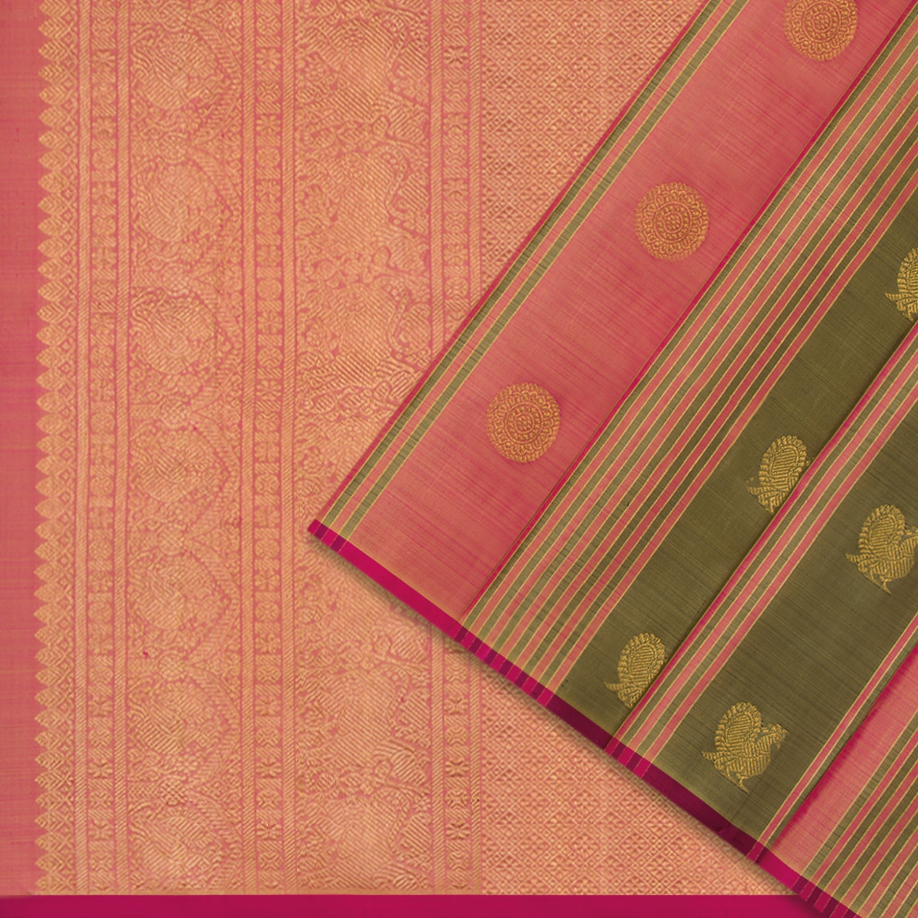 Kanakavalli Kanjivaram Silk Sari 24-595-HS001-07142 - Cover View