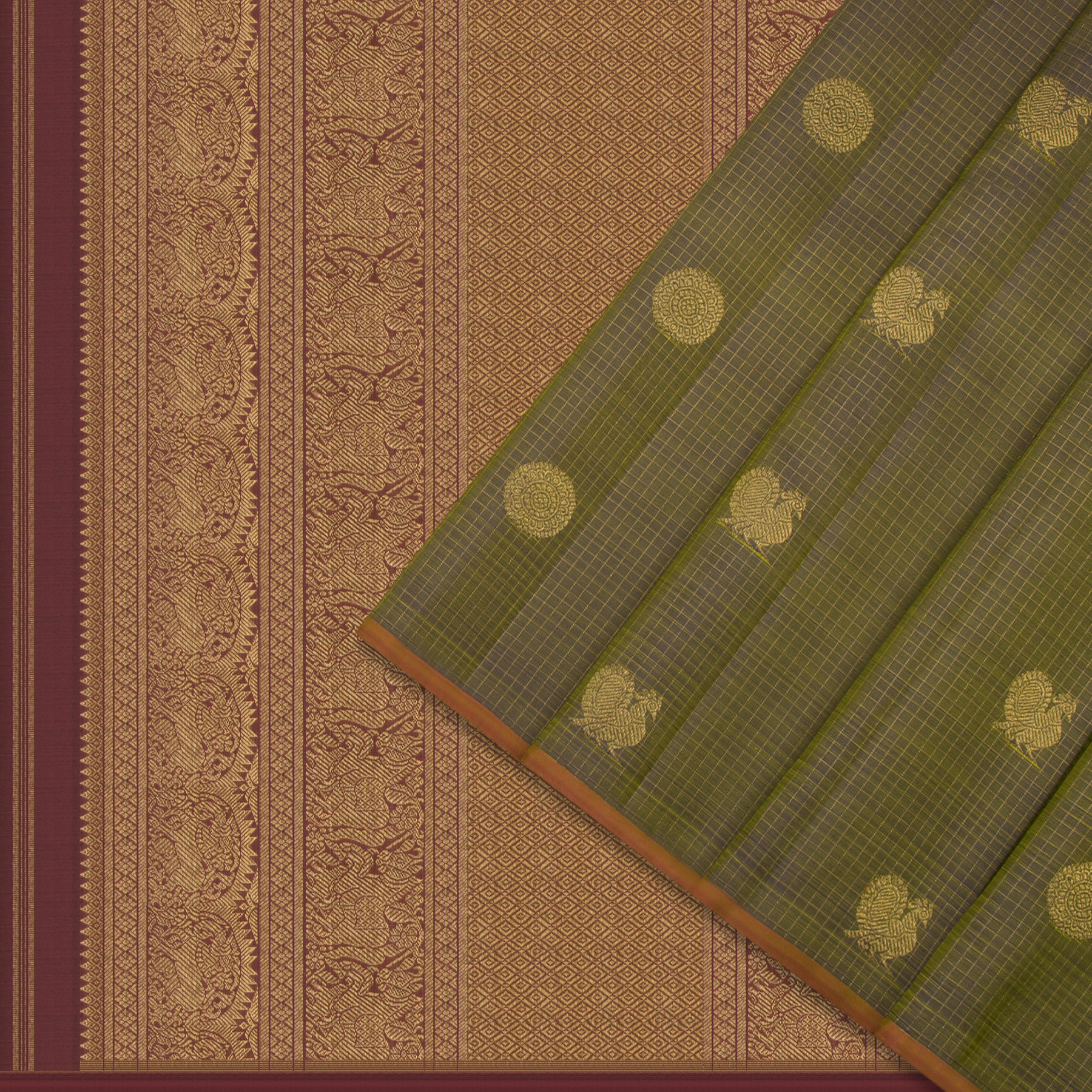 Kanakavalli Kanjivaram Silk Sari 24-595-HS001-07144 - Cover View