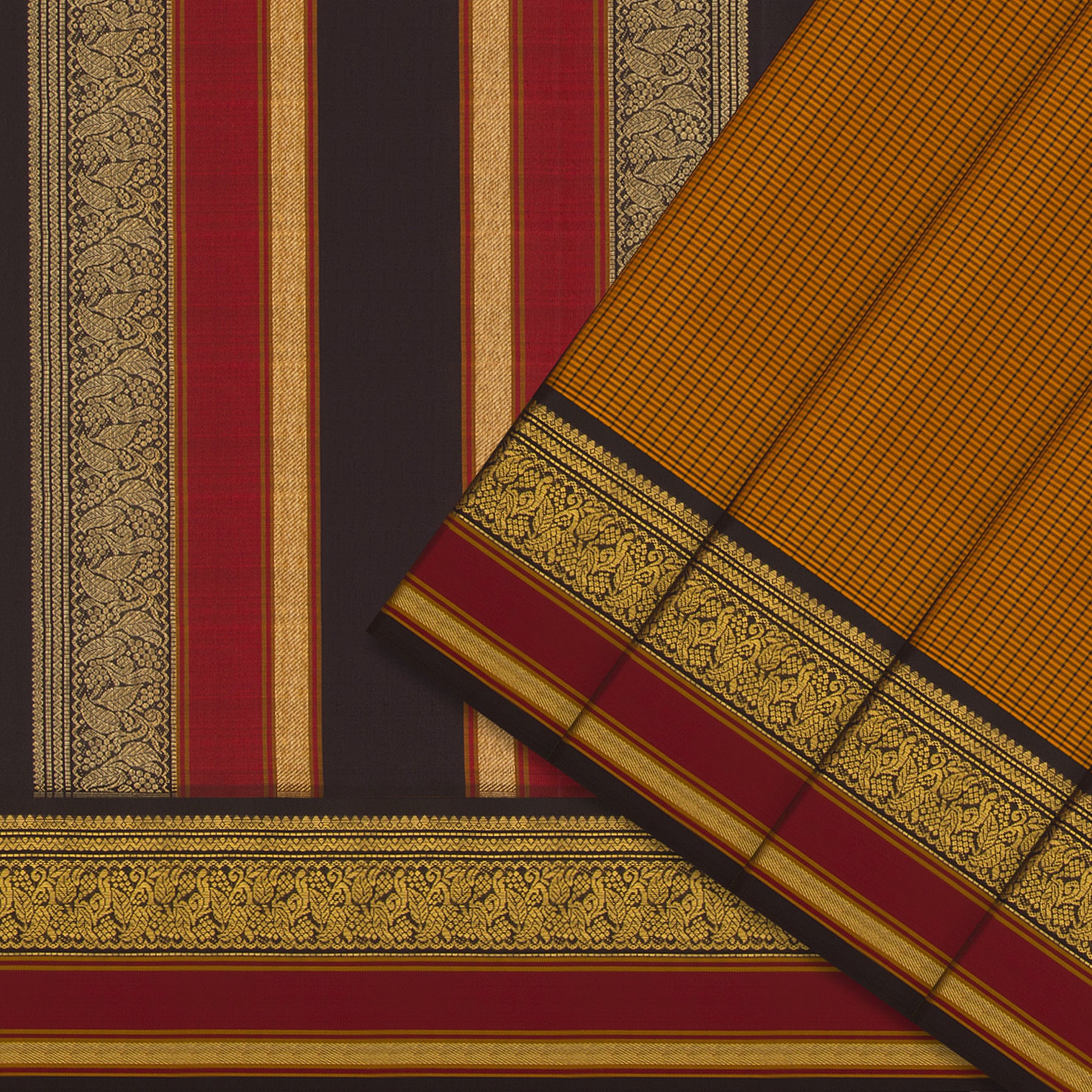 Kanakavalli Kanjivaram Silk Sari 24-595-HS001-07156 - Cover View