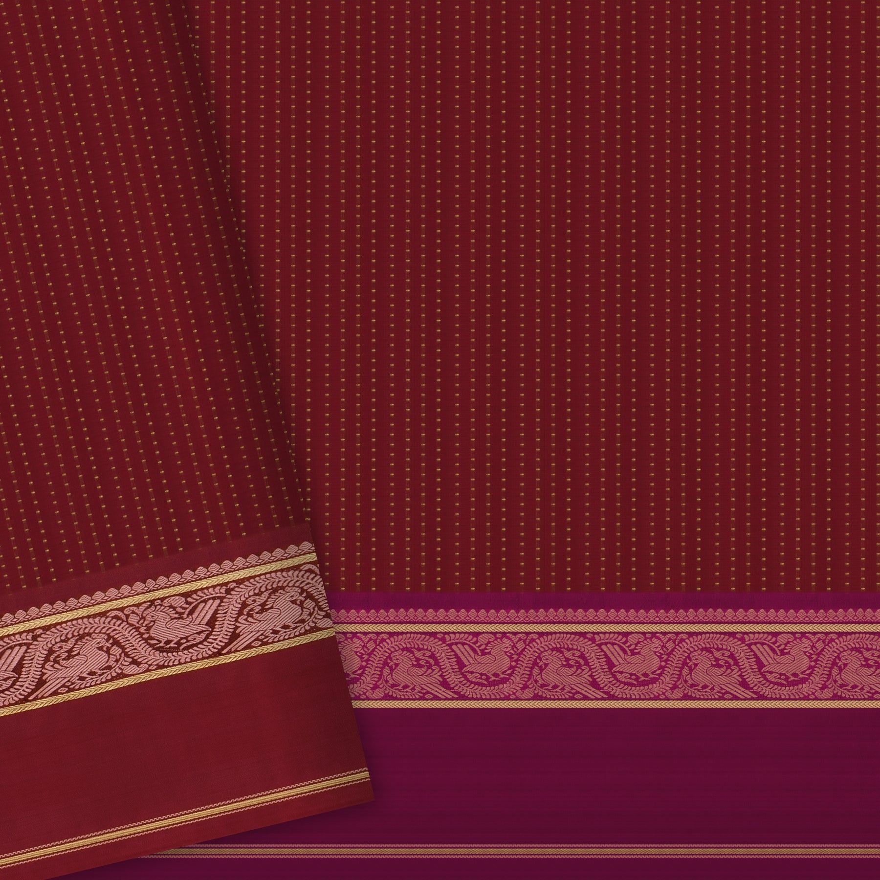 Kanakavalli Kanjivaram Silk Sari 24-595-HS001-07163 - Blouse View