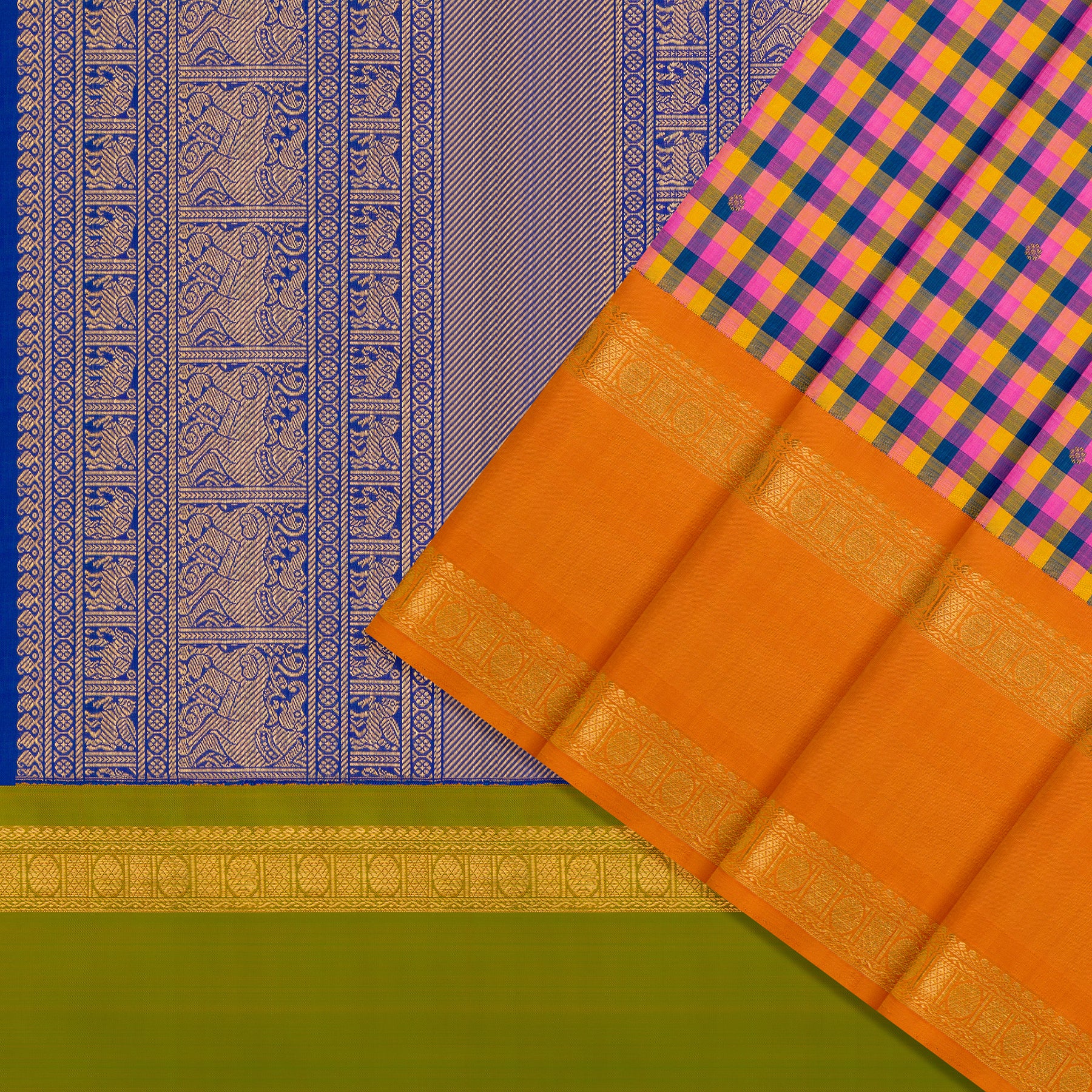 Kanakavalli Kanjivaram Silk Sari 24-595-HS001-07178 - Cover View