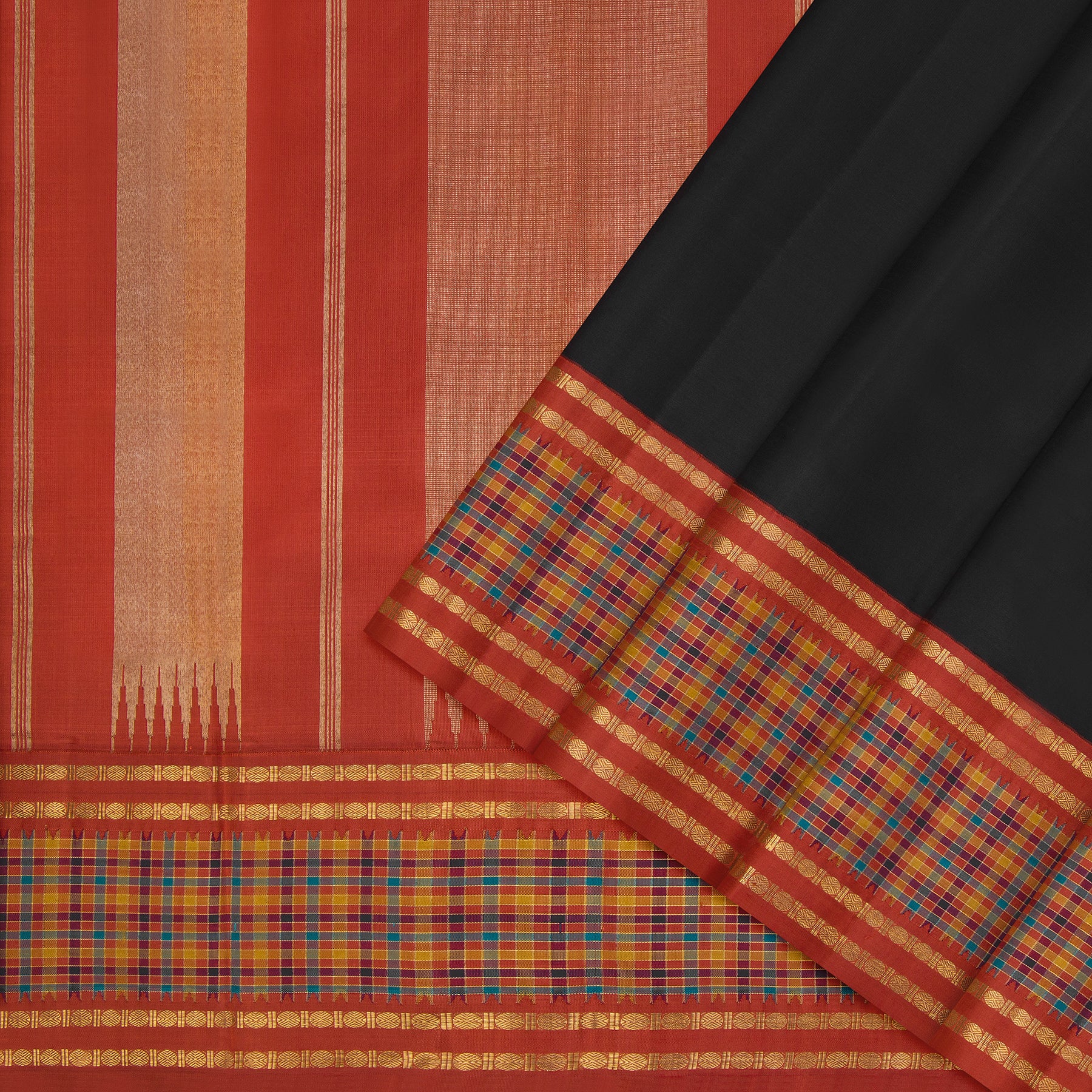 Kanakavalli Kanjivaram Silk Sari 24-595-HS001-07182 - Cover View