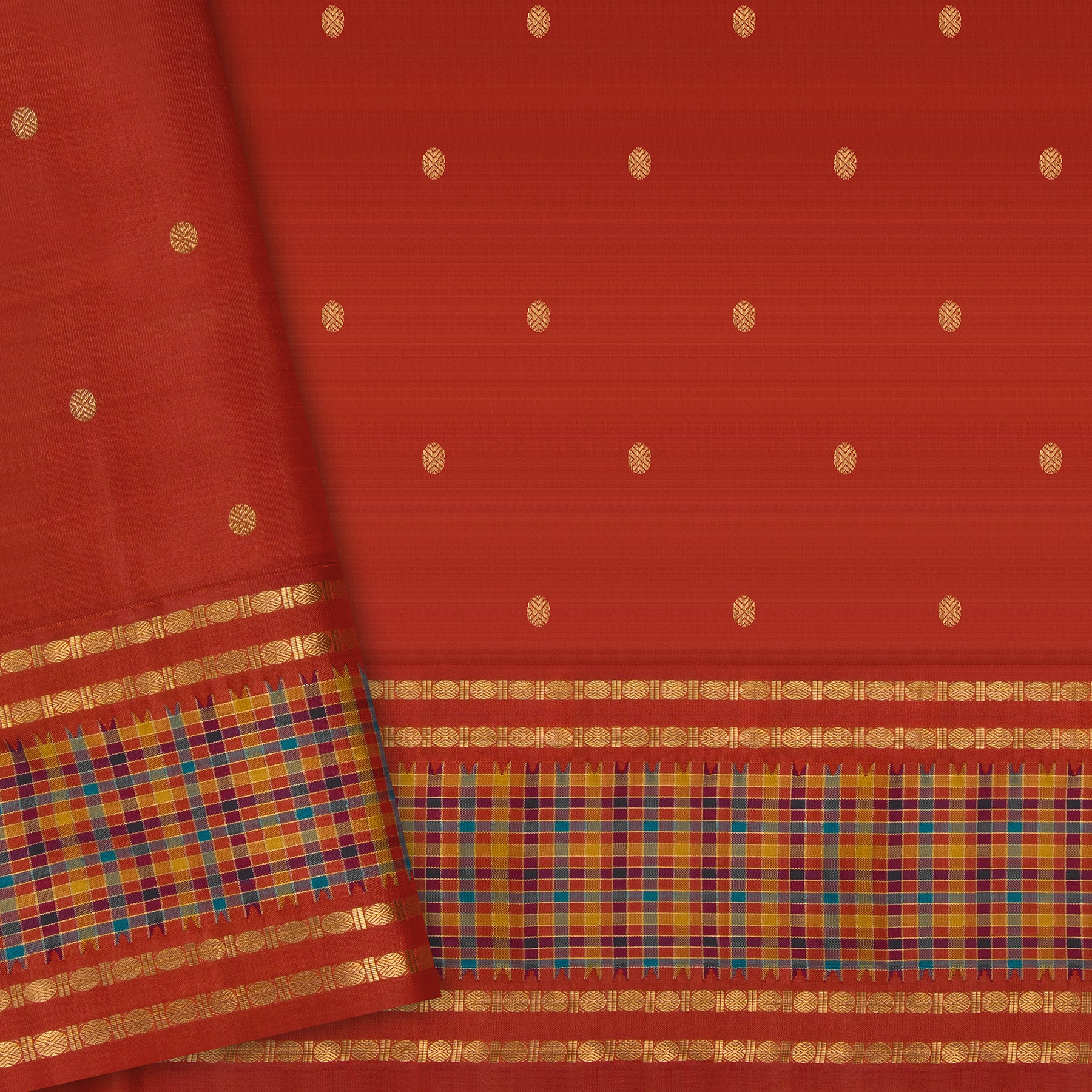 Kanakavalli Kanjivaram Silk Sari 24-595-HS001-07182 - Blouse View