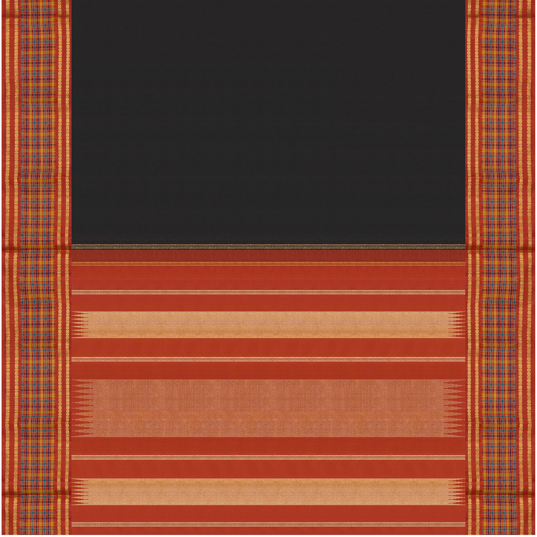 Kanakavalli Kanjivaram Silk Sari 24-595-HS001-07182 - Full View