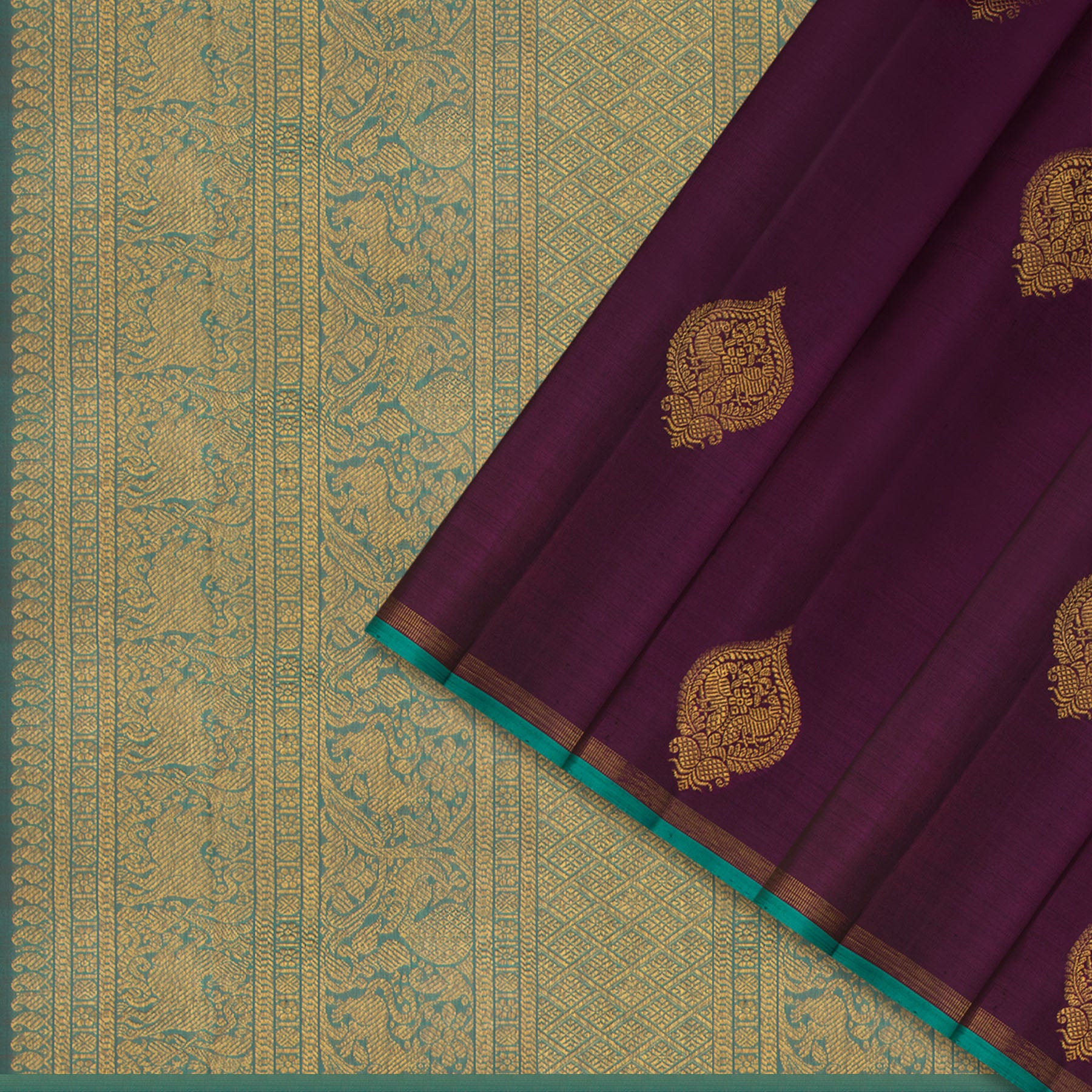 Kanakavalli Kanjivaram Silk Sari 24-595-HS001-07269 - Cover View