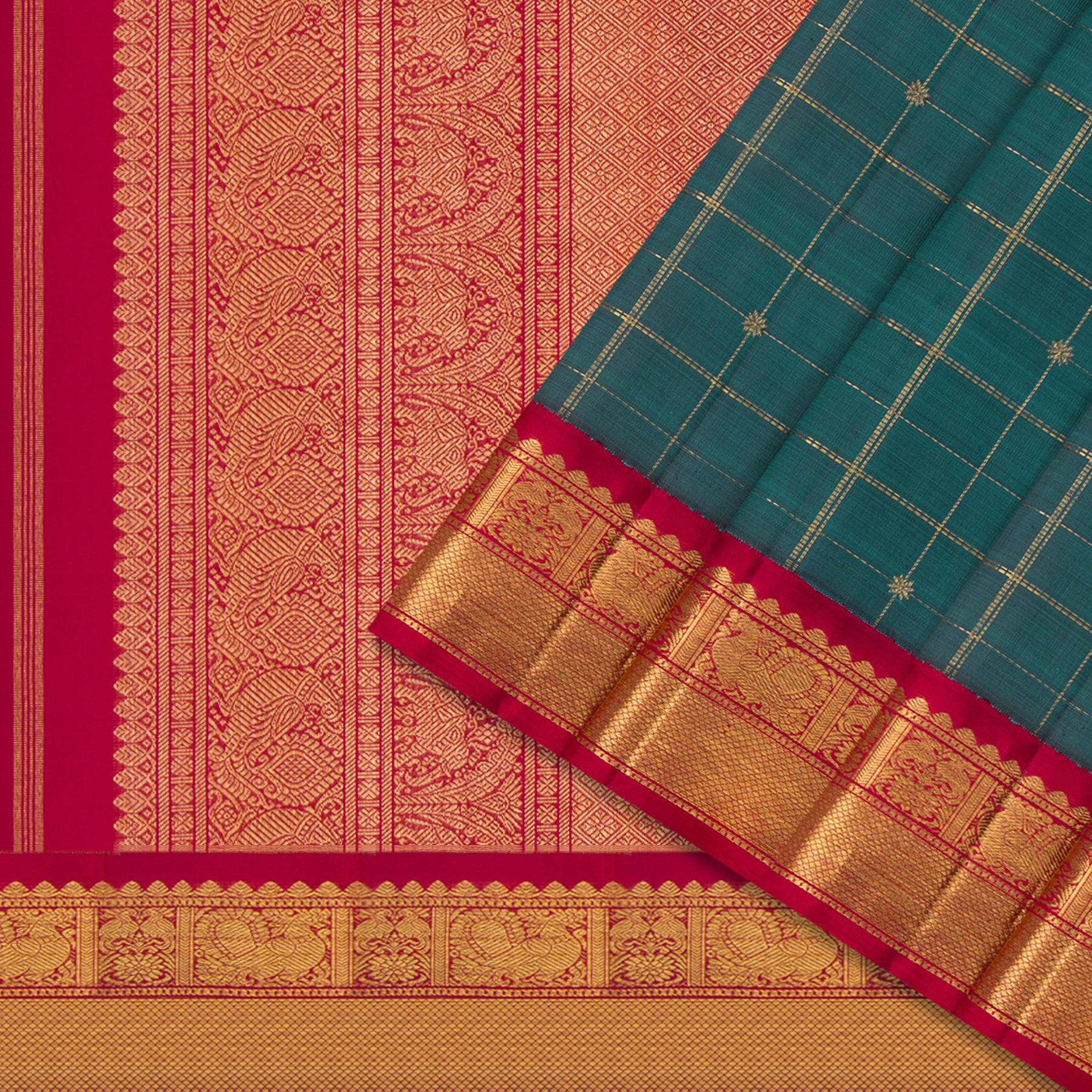 Kanakavalli Kanjivaram Silk Sari 24-595-HS001-07303 - Cover View