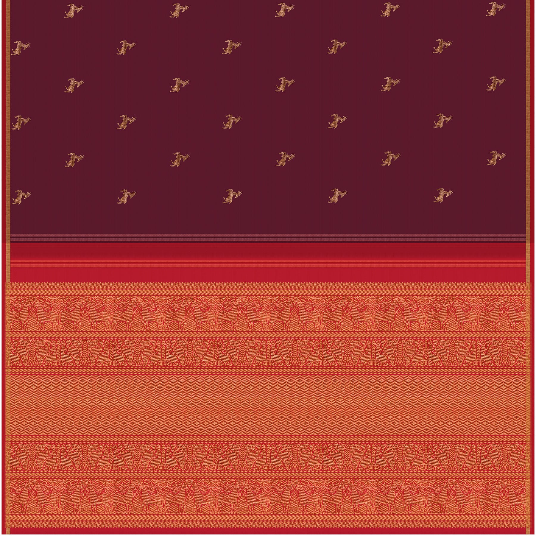 Kanakavalli Kanjivaram Silk Sari 24-595-HS001-07664 - Full View