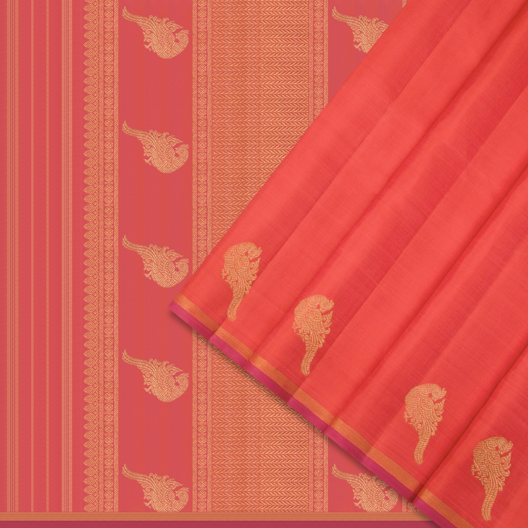 Kanakavalli Kanjivaram Silk Sari 24-595-HS001-07667 - Cover View