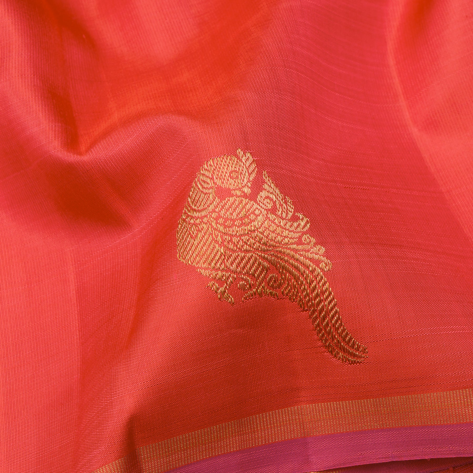 Kanakavalli Kanjivaram Silk Sari 24-595-HS001-07667 - Fabric View