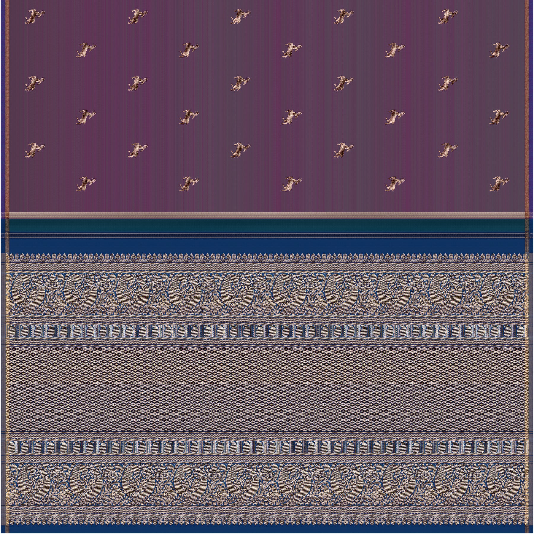 Kanakavalli Kanjivaram Silk Sari 24-595-HS001-07678 - Full View