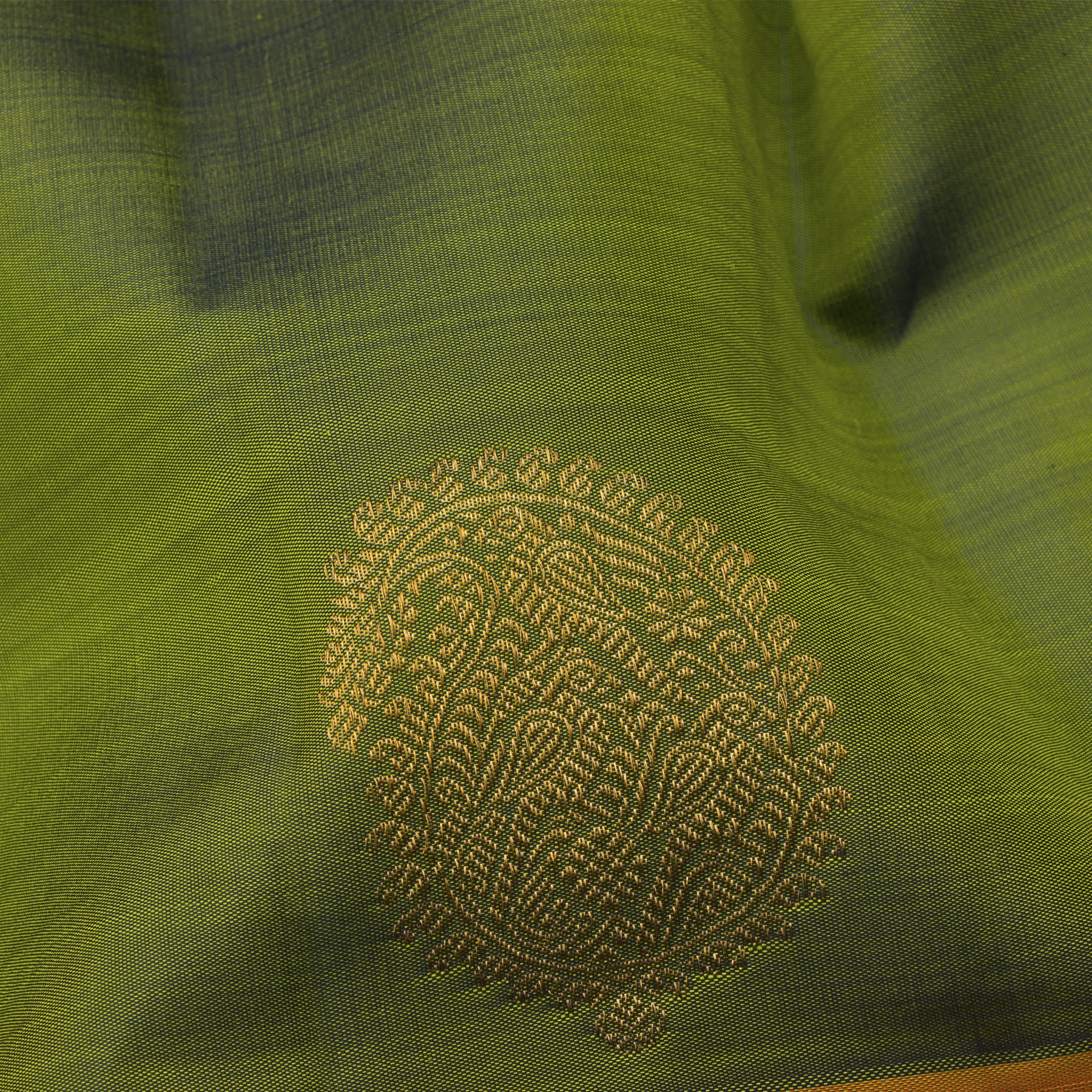 Kanakavalli Kanjivaram Silk Sari 24-595-HS001-07679 - Fabric View