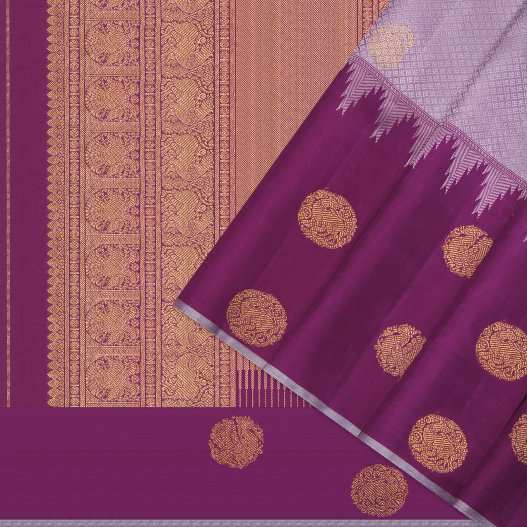 Kanakavalli Kanjivaram Silk Sari 24-595-HS001-07697 - Cover View