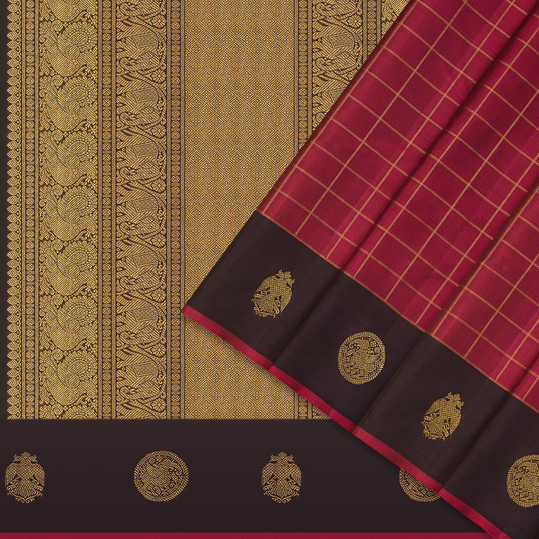 Kanakavalli Kanjivaram Silk Sari 24-595-HS001-08460 - Cover View