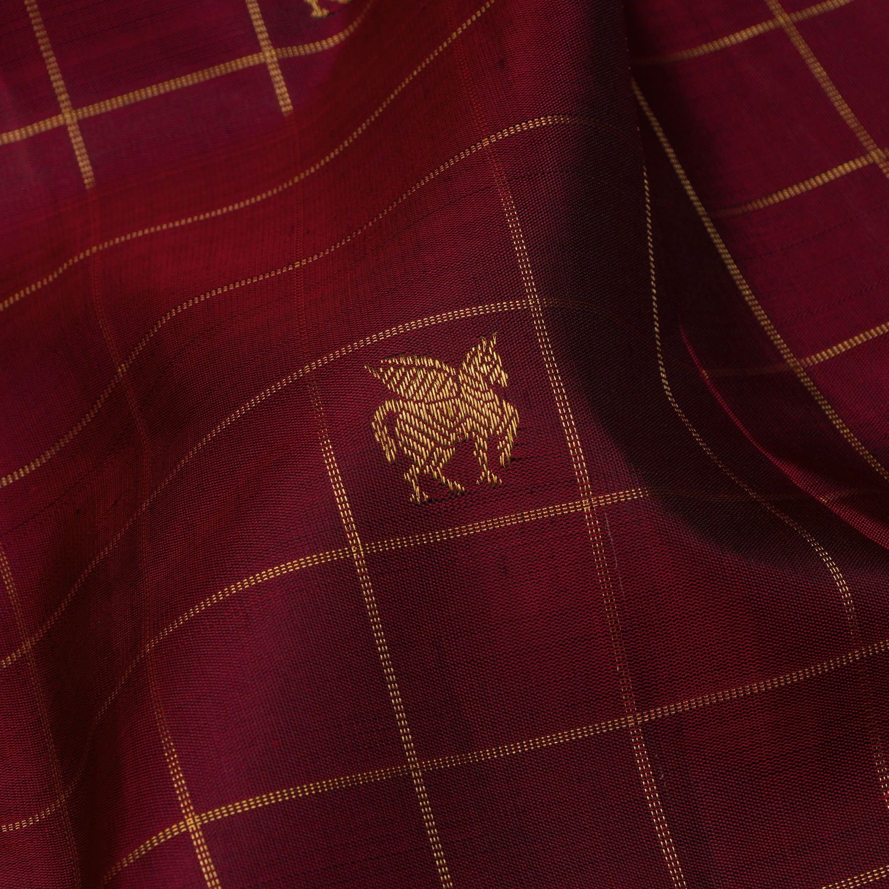 Kanakavalli Kanjivaram Silk Sari 24-595-HS001-08472 - Fabric View